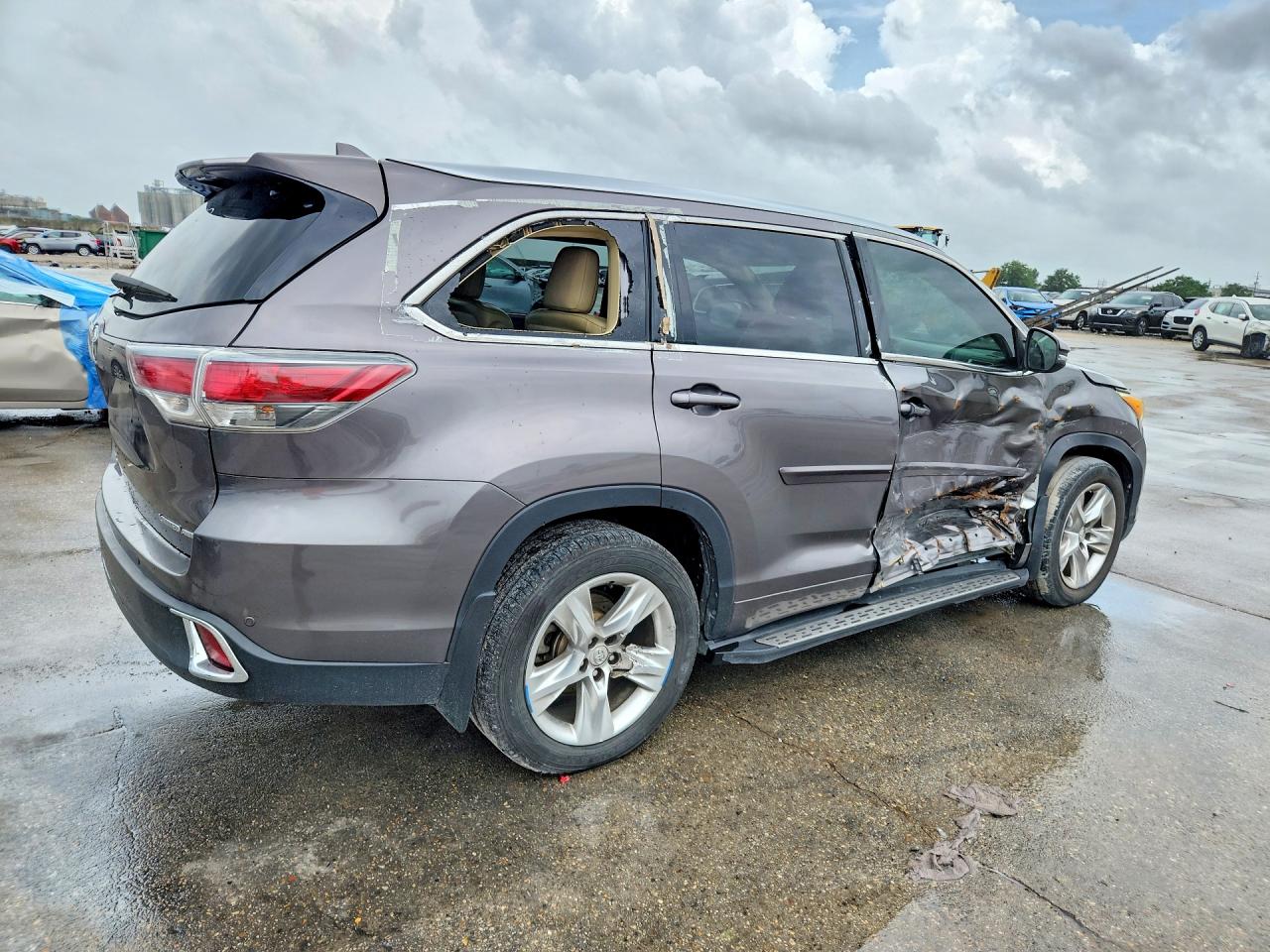 2015 Toyota Highlander Limited Platinum Charcoal vin: 5TDDKRFHXFS141015