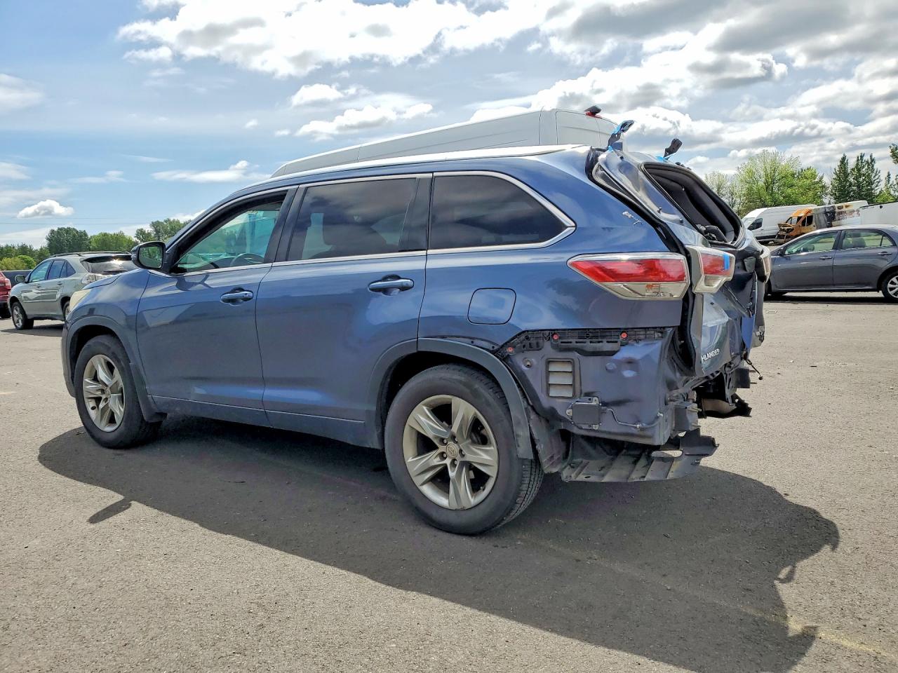 2015 Toyota Highlander Limited Синий vin: 5TDDKRFHXFS144240