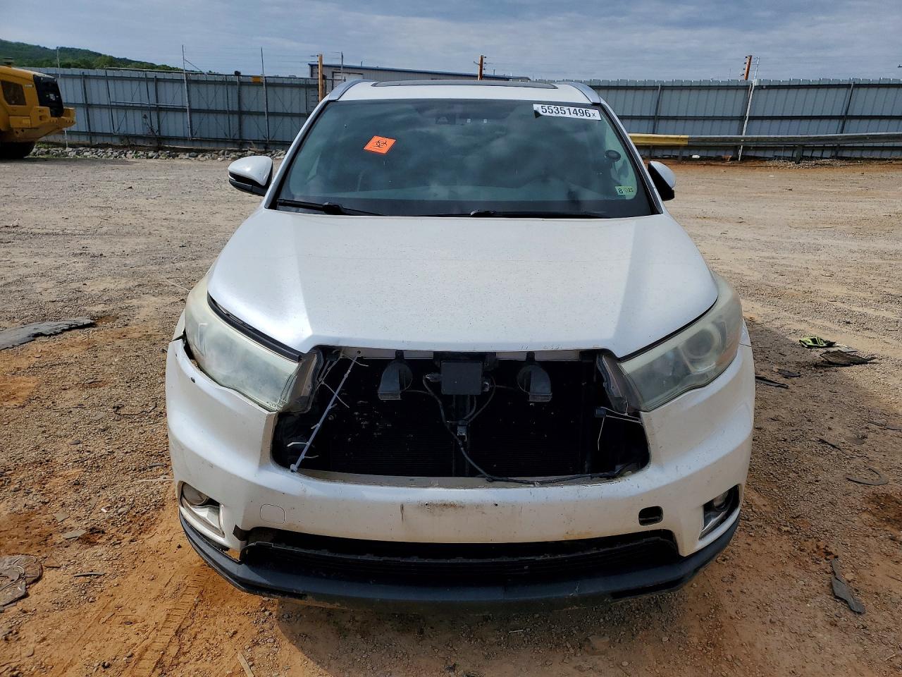 2015 Toyota Highlander Limited Platinum White vin: 5TDDKRFHXFS212522