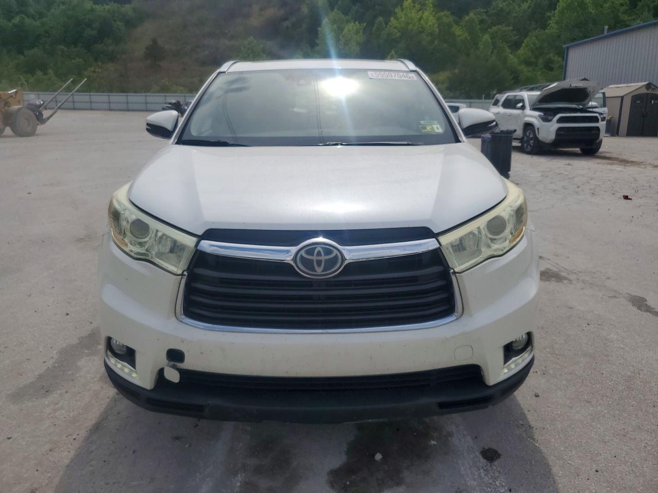 2016 Toyota Highlander Limited Platinum White vin: 5TDDKRFHXGS320334