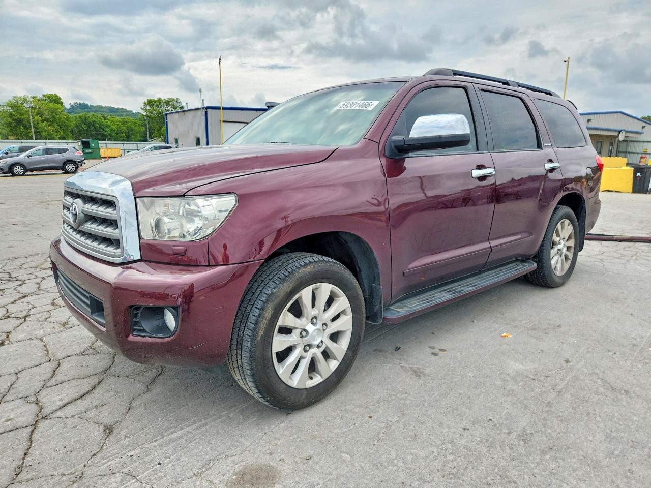 2010 Toyota Sequoia Platinum Burgundy vin: 5TDDW5G10AS029864