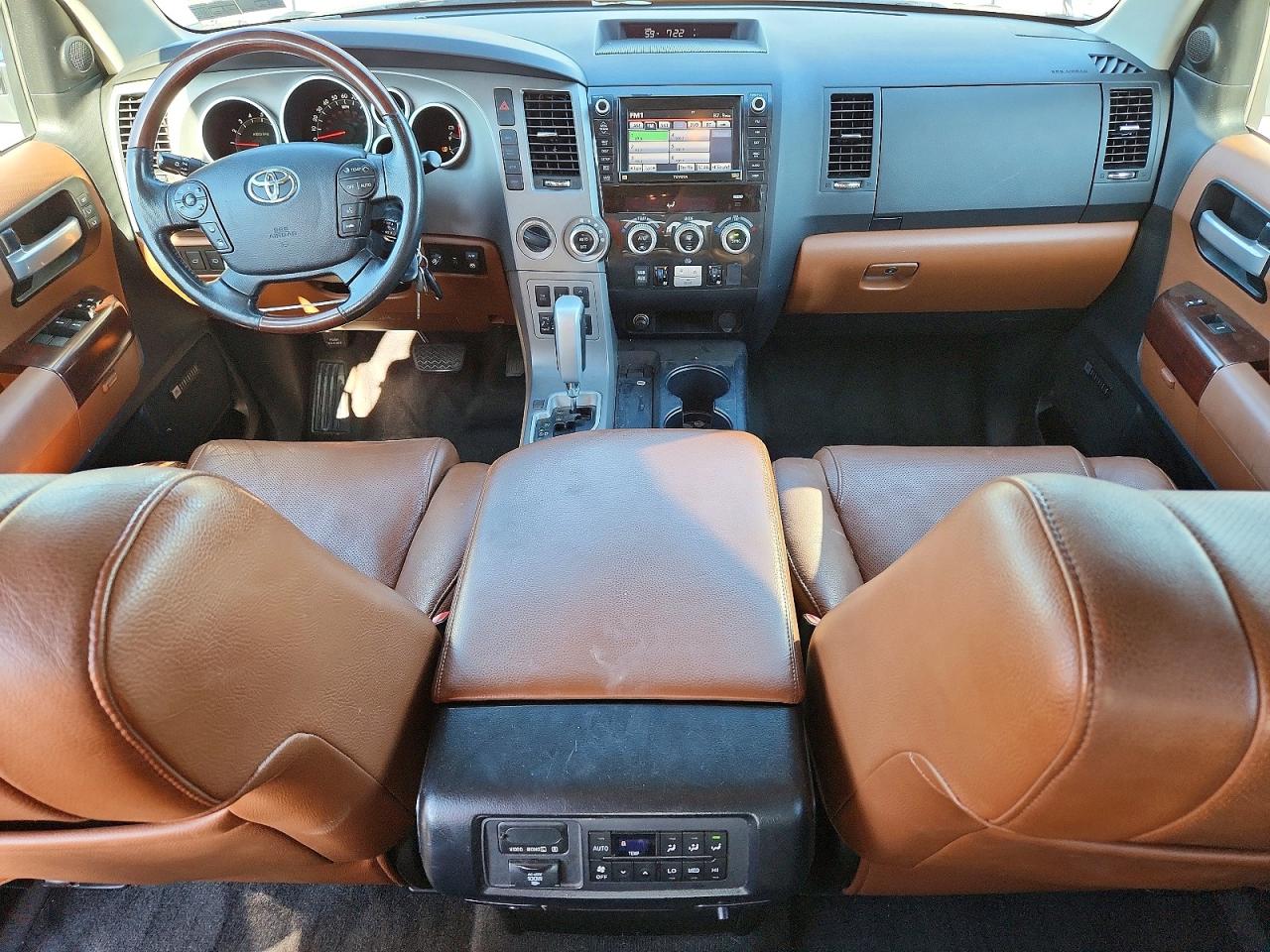 2012 Toyota Sequoia Platinum Tan vin: 5TDDW5G10CS066576