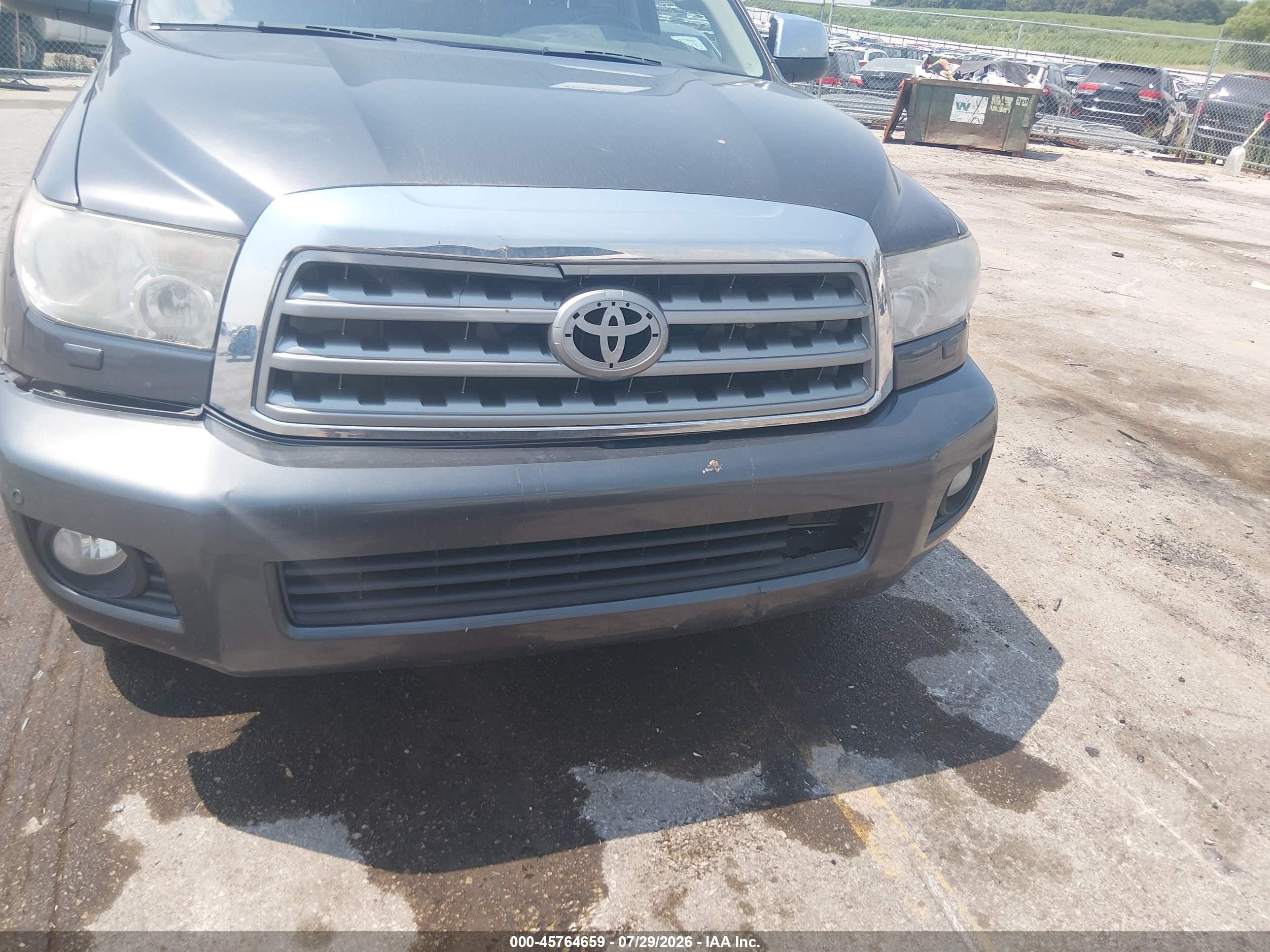 2012 Toyota Sequoia Platinum 5.7l V8 Серый vin: 5TDDW5G11CS072287