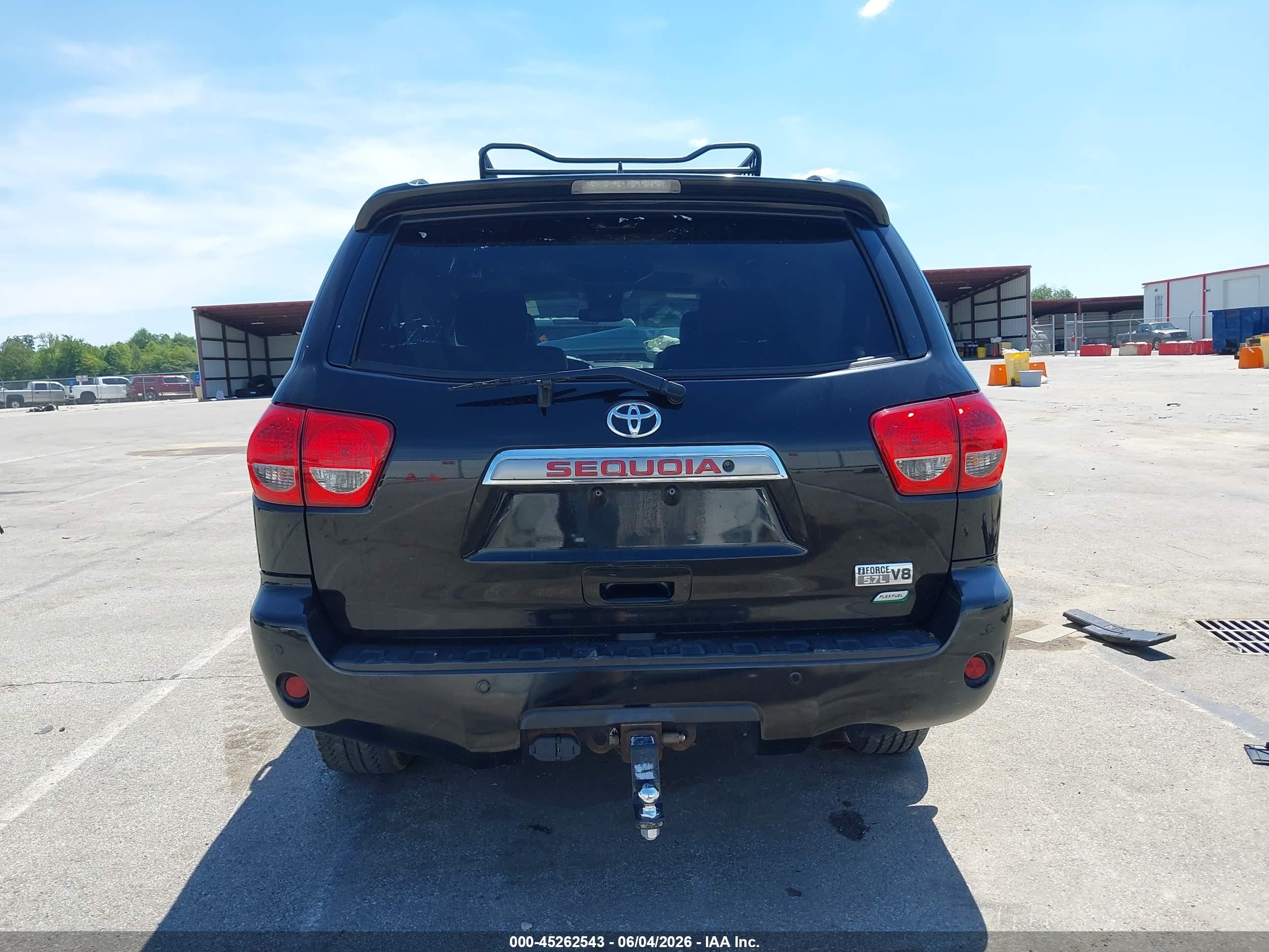 2013 Toyota Sequoia Platinum 5.7l V8 Black vin: 5TDDW5G16DS092133