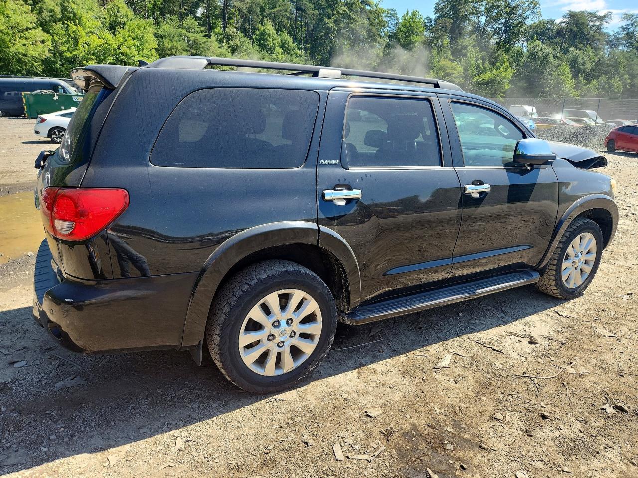 2012 Toyota Sequoia Platinum Black vin: 5TDDW5G18CS071623