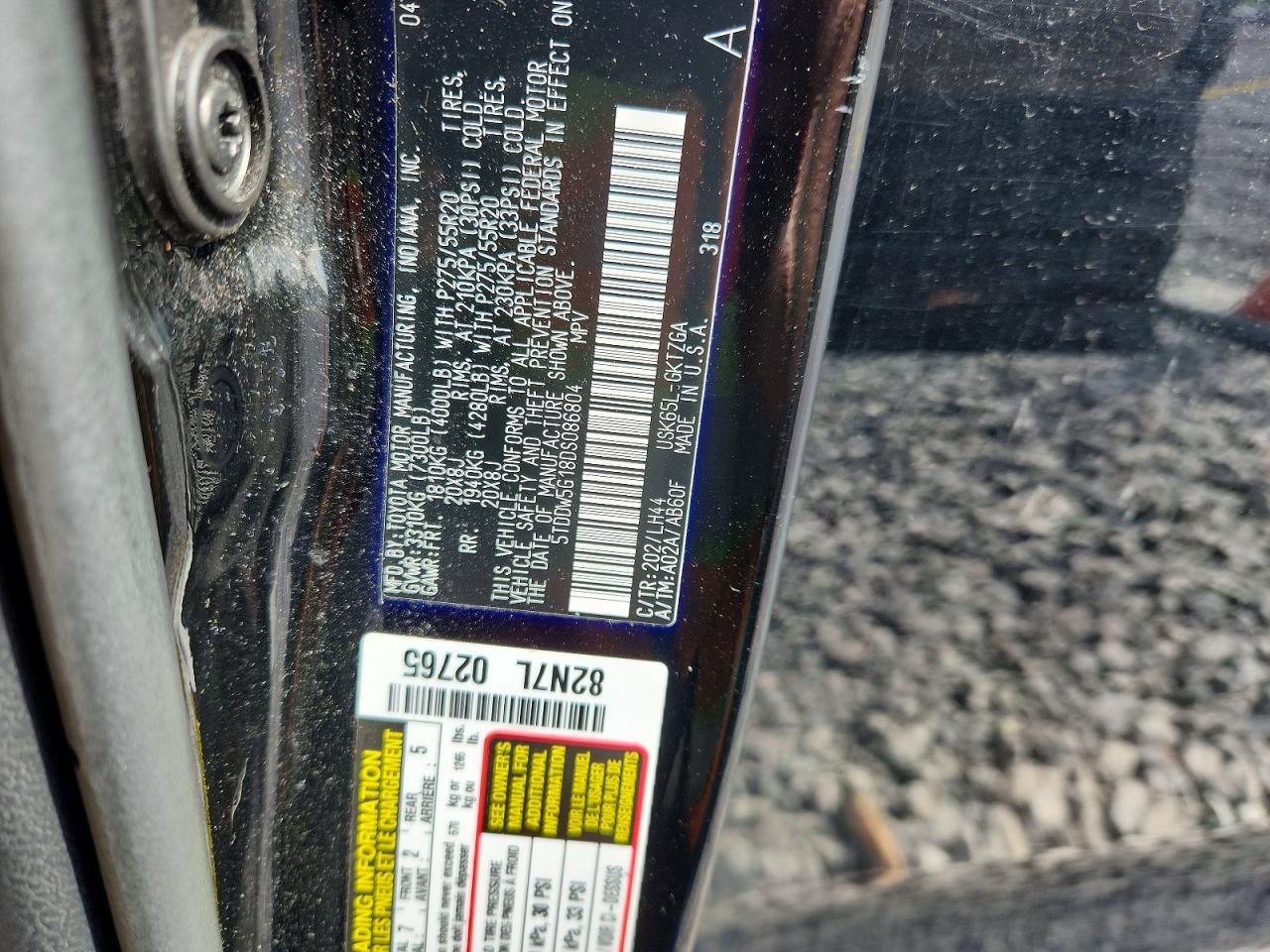 2013 Toyota Sequoia Platinum Black vin: 5TDDW5G18DS086804