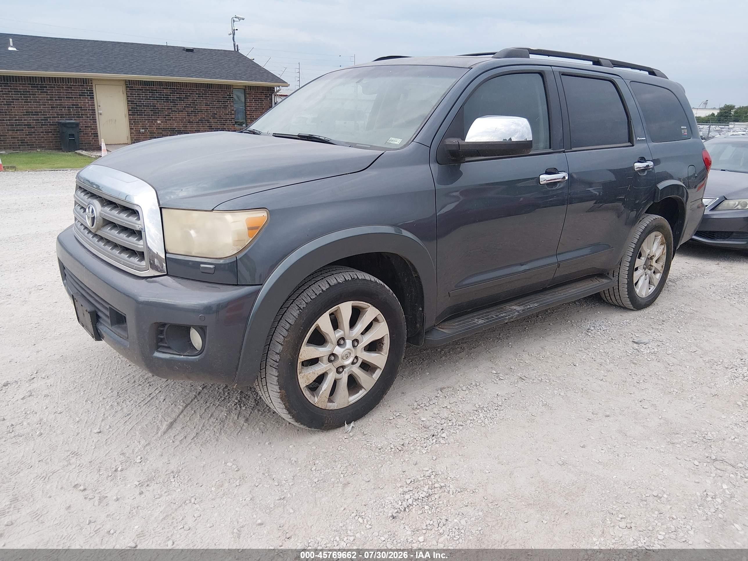 2010 Toyota Sequoia Platinum 5.7l V8 Gray vin: 5TDDW5G1XAS038510