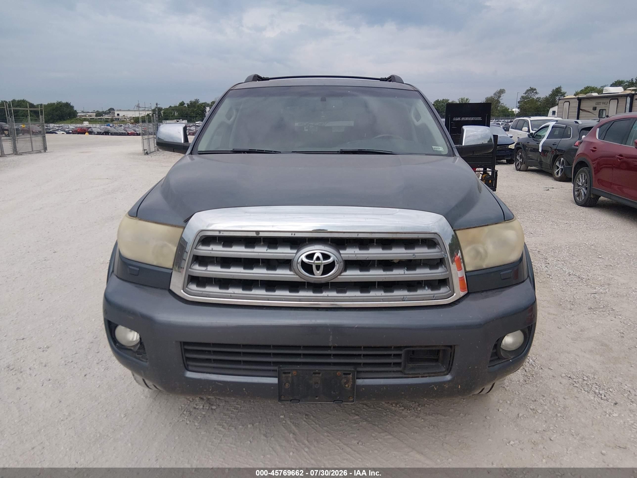 2010 Toyota Sequoia Platinum 5.7l V8 Gray vin: 5TDDW5G1XAS038510