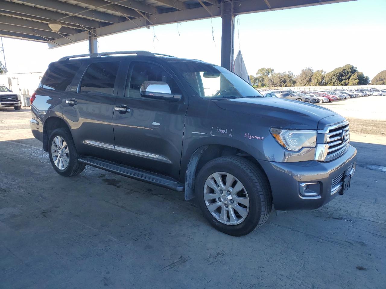 2020 Toyota Sequoia Platinum Gray vin: 5TDDY5G11LS177776