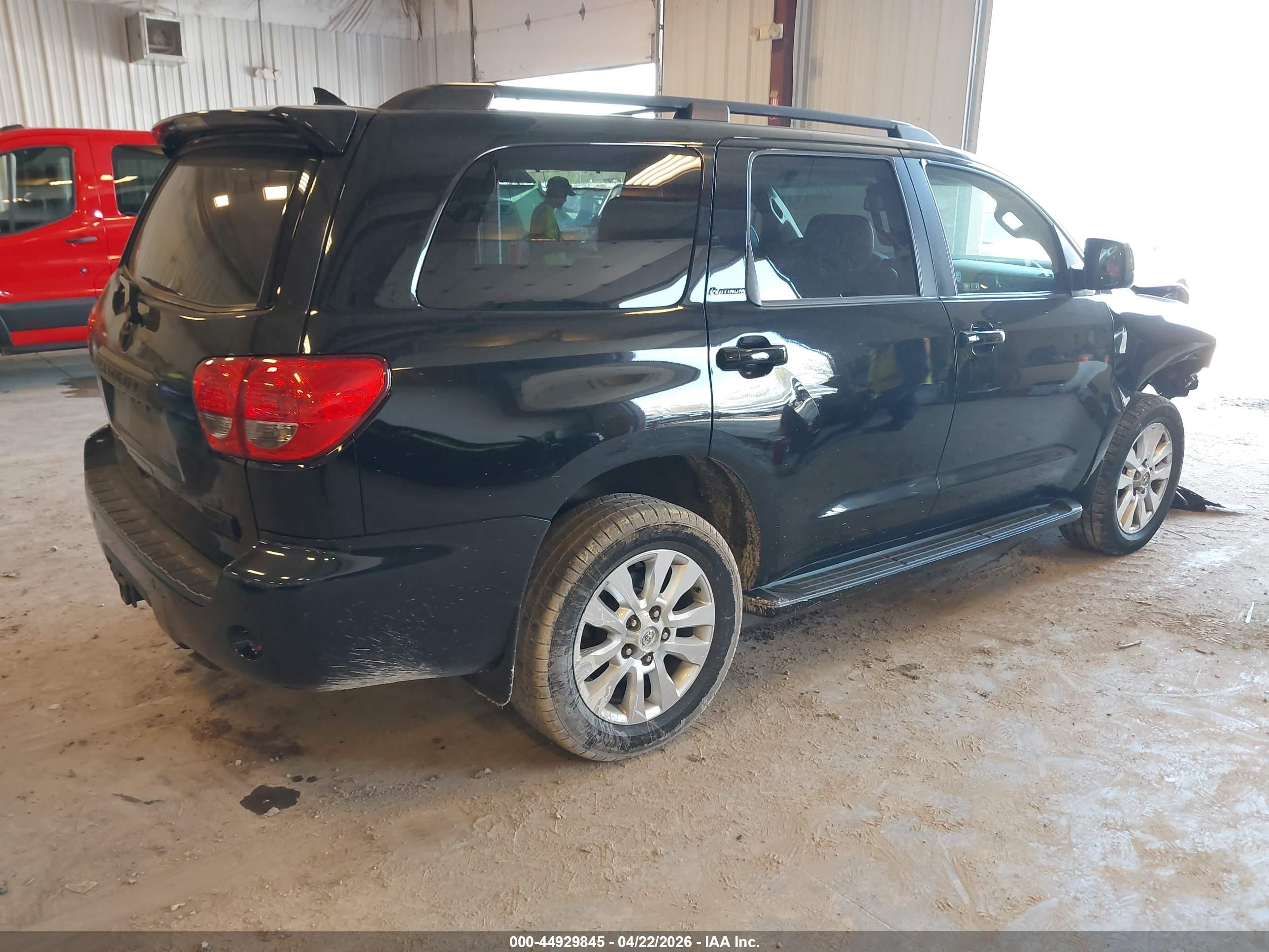 2013 Toyota Sequoia Platinum 5.7l V8 Black vin: 5TDDY5G12DS079809