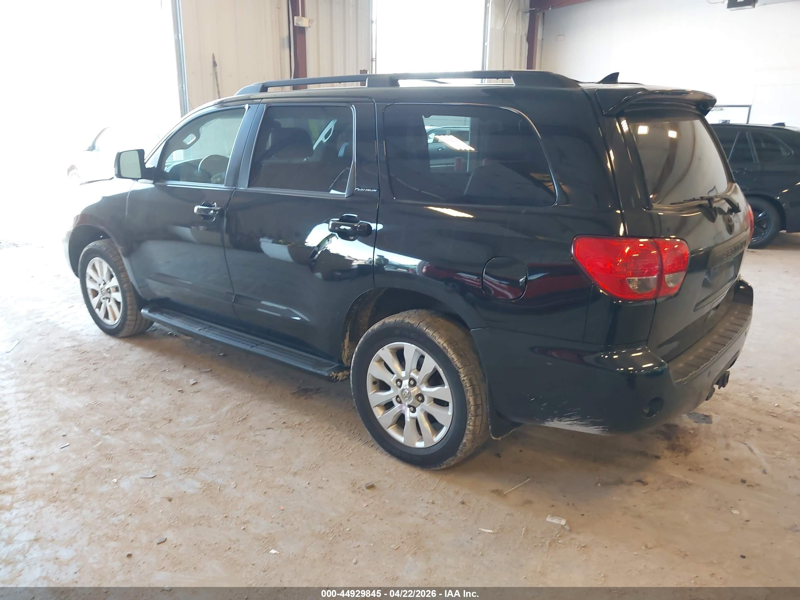 2013 Toyota Sequoia Platinum 5.7l V8 Black vin: 5TDDY5G12DS079809