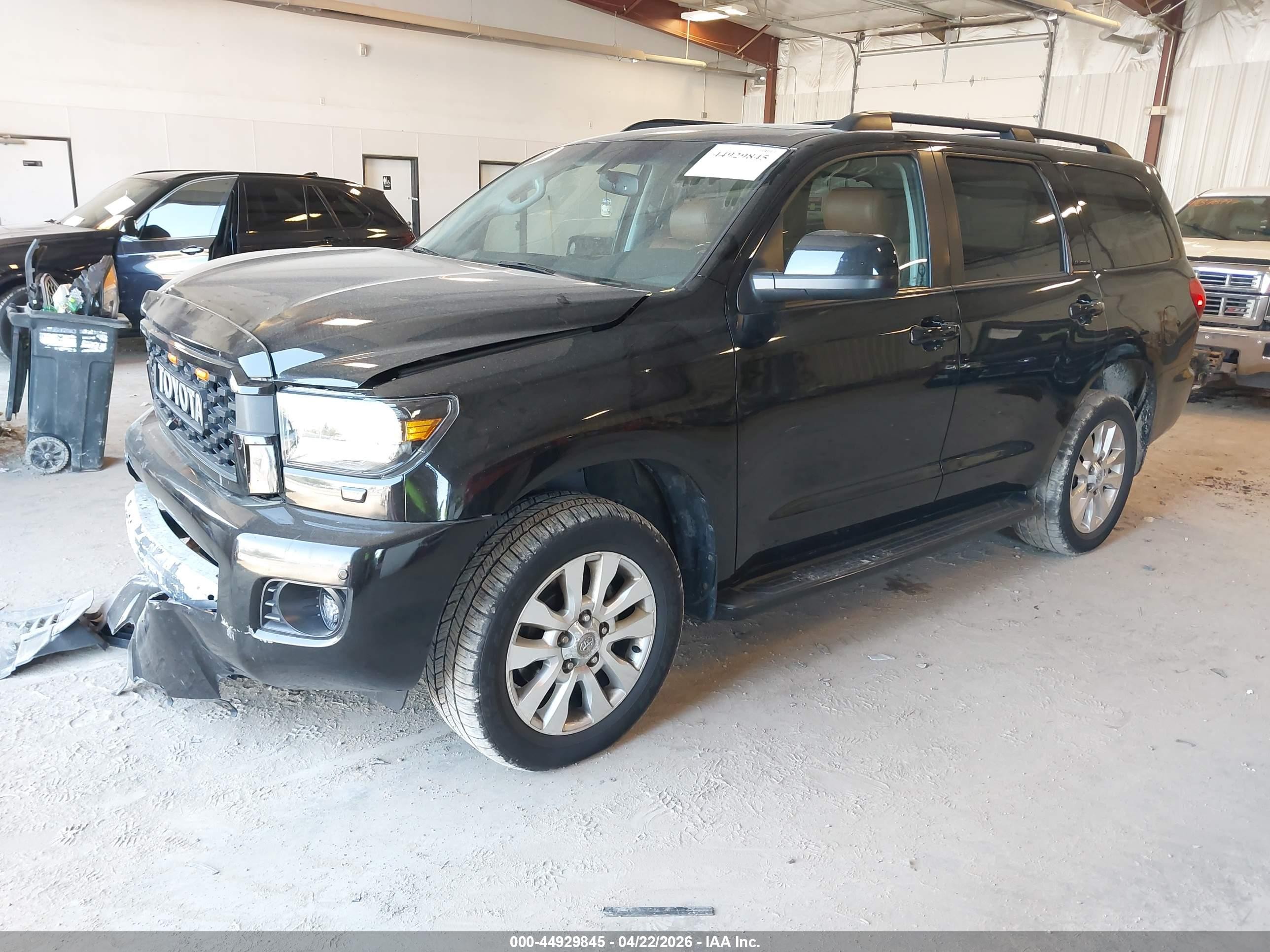 2013 Toyota Sequoia Platinum 5.7l V8 Black vin: 5TDDY5G12DS079809