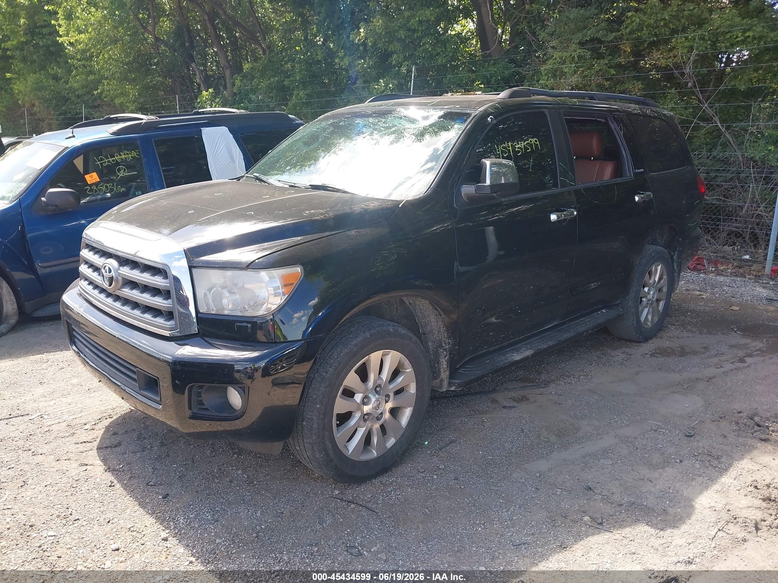 2014 Toyota Sequoia Platinum 5.7l V8 Black vin: 5TDDY5G12ES093503