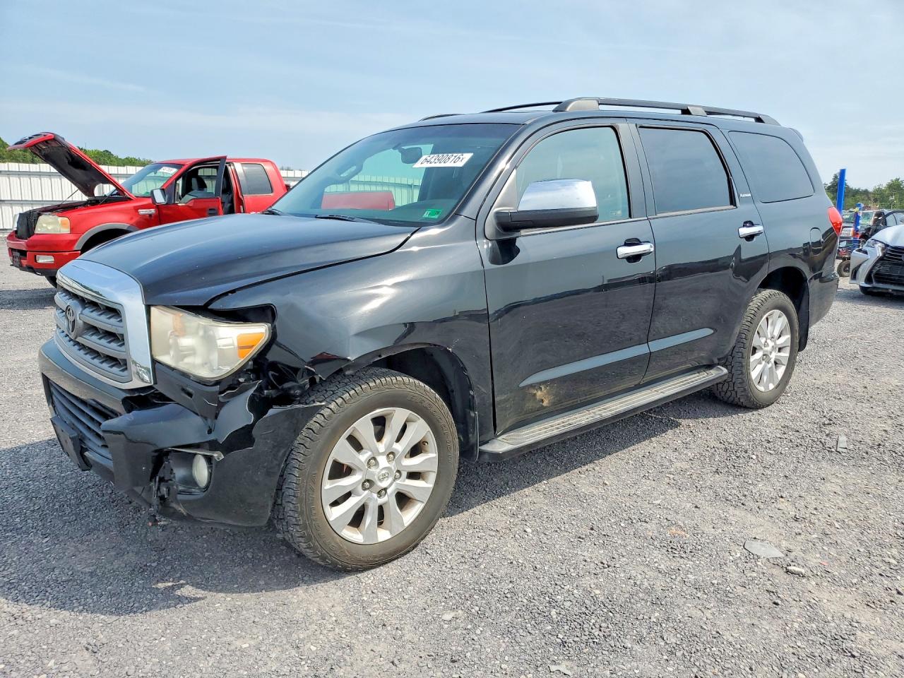 2010 Toyota Sequoia Platinum Черный vin: 5TDDY5G16AS039034