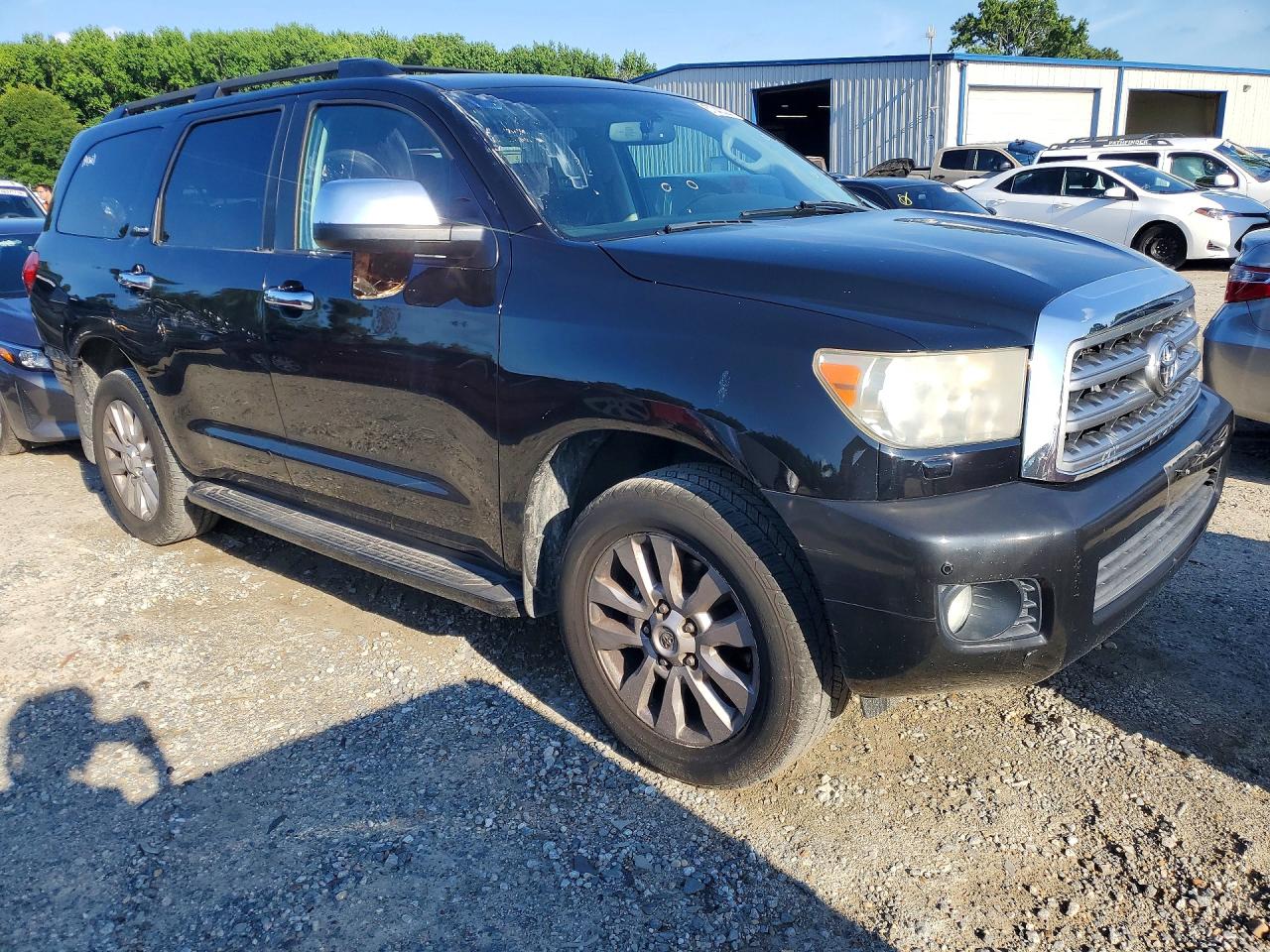 2011 Toyota Sequoia Platinum Черный vin: 5TDDY5G16BS045529