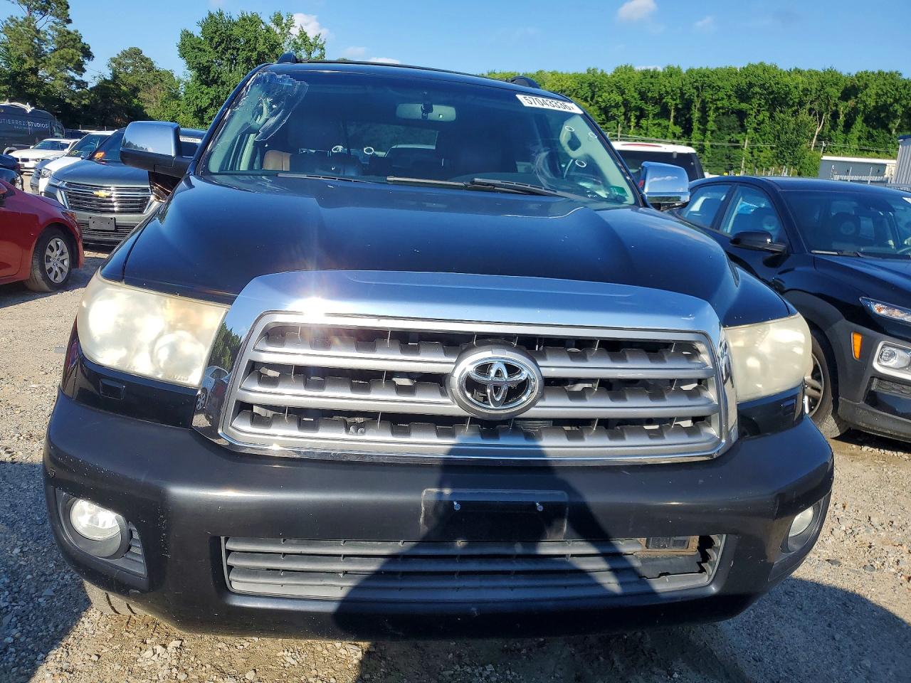 2011 Toyota Sequoia Platinum Черный vin: 5TDDY5G16BS045529