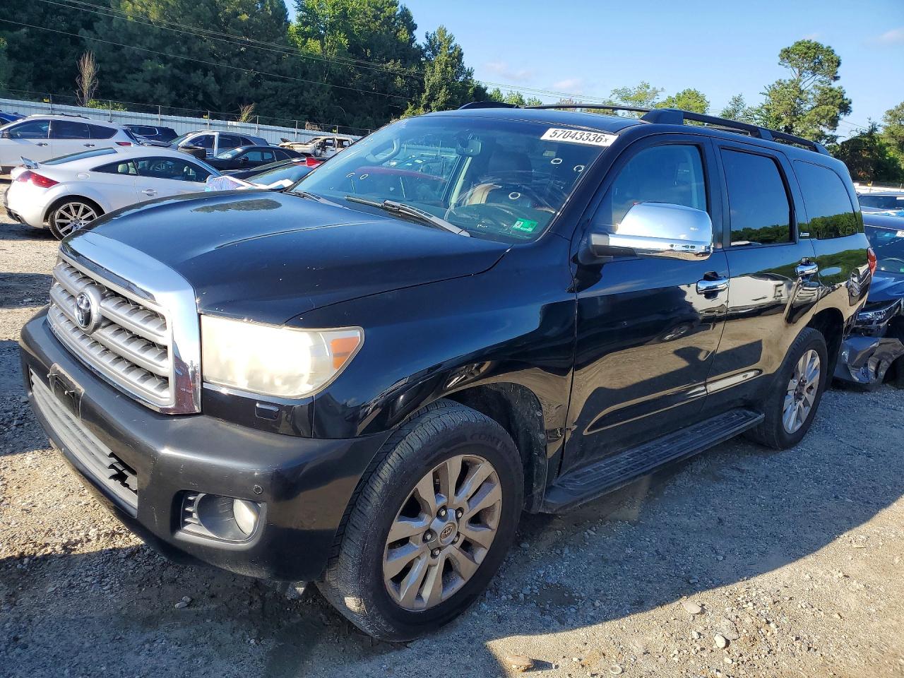 2011 Toyota Sequoia Platinum Black vin: 5TDDY5G16BS045529