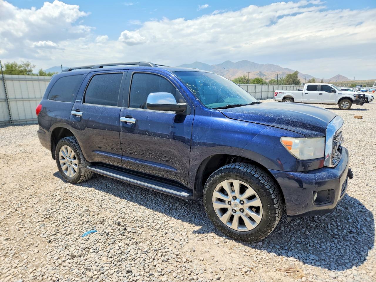 2010 Toyota Sequoia Platinum Blue vin: 5TDDY5G18AS024518