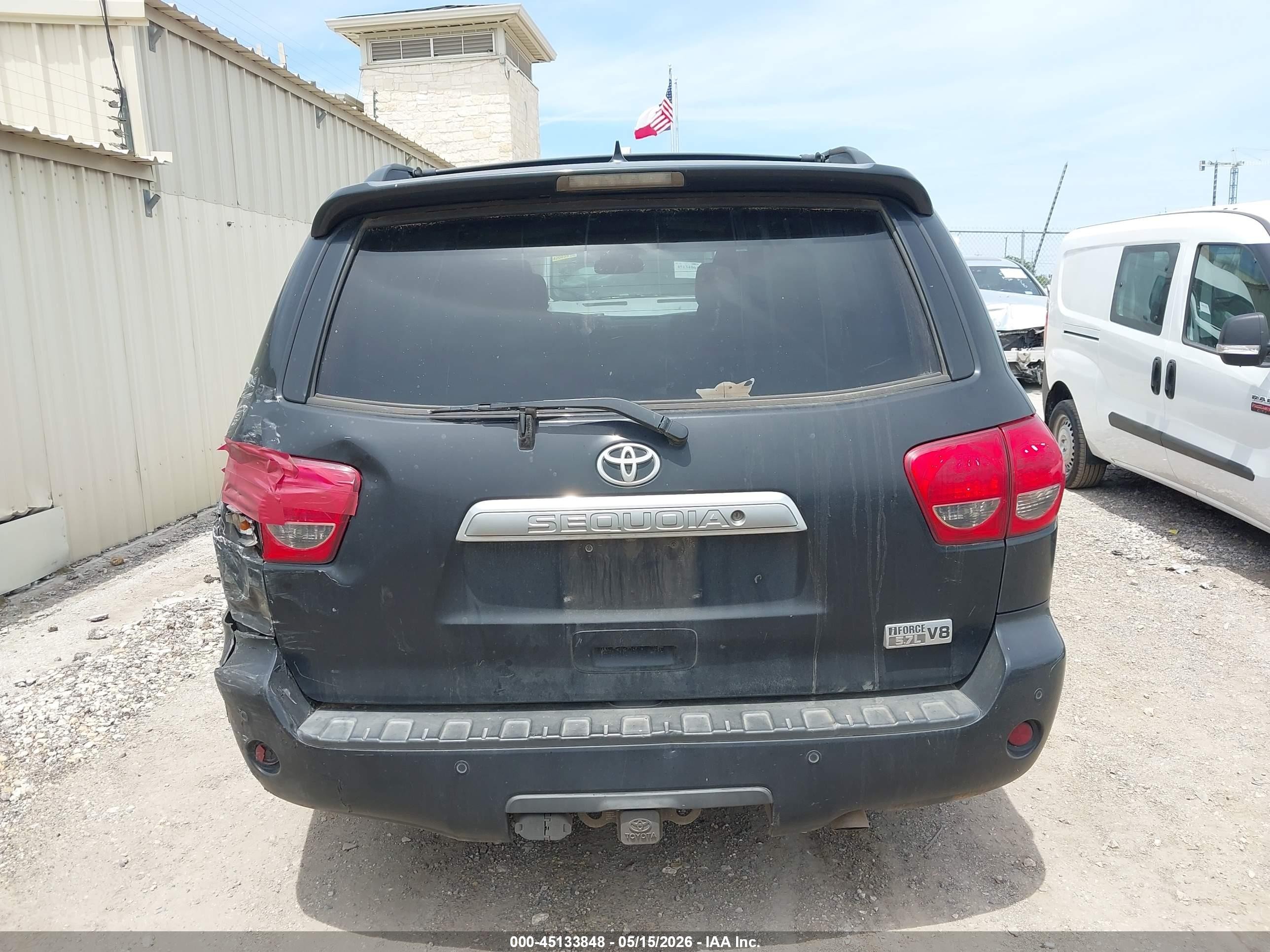 2012 Toyota Sequoia Platinum 5.7l V8 Black vin: 5TDDY5G18CS072507