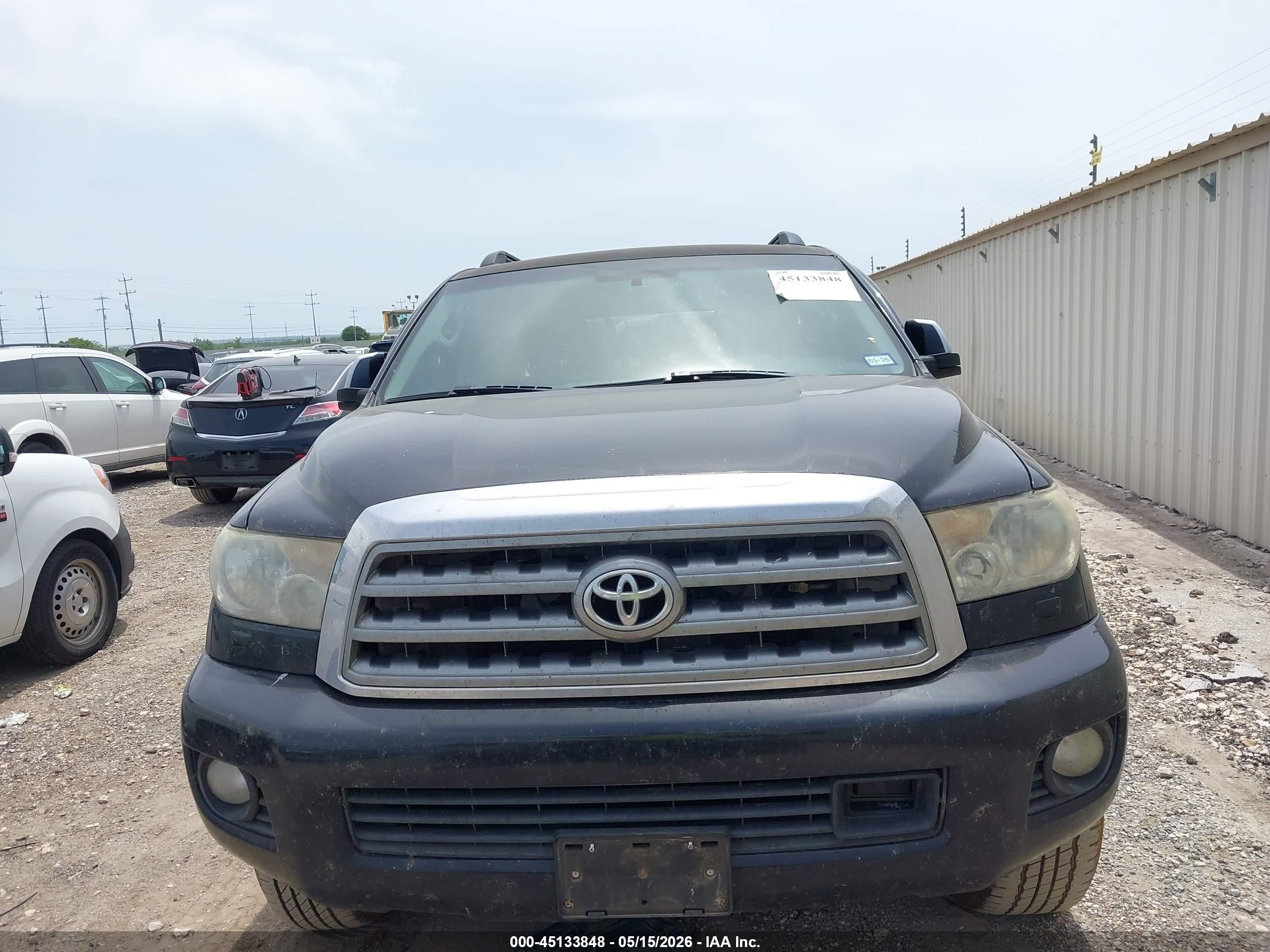 2012 Toyota Sequoia Platinum 5.7l V8 Black vin: 5TDDY5G18CS072507