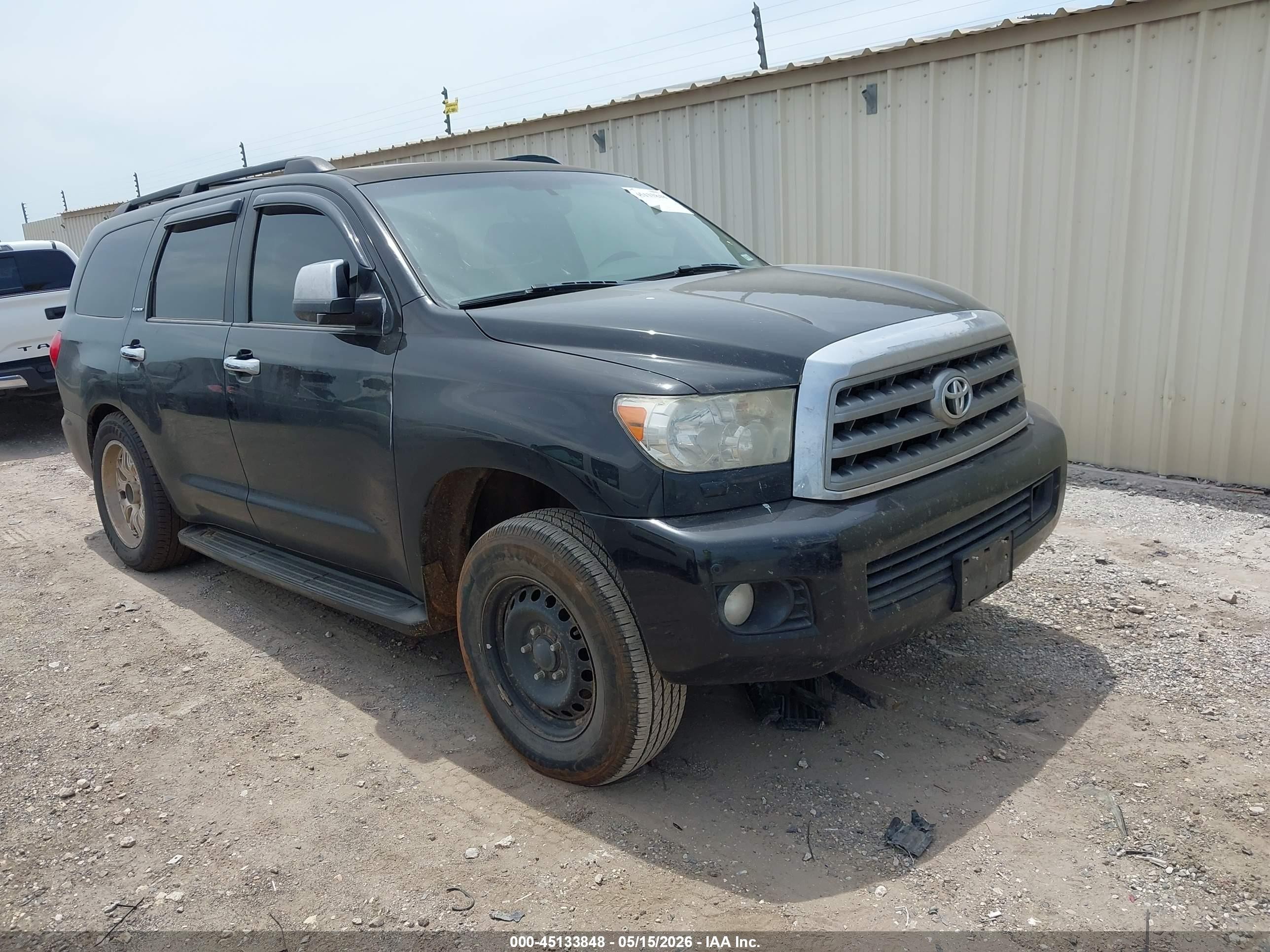 2012 Toyota Sequoia Platinum 5.7l V8 Black vin: 5TDDY5G18CS072507