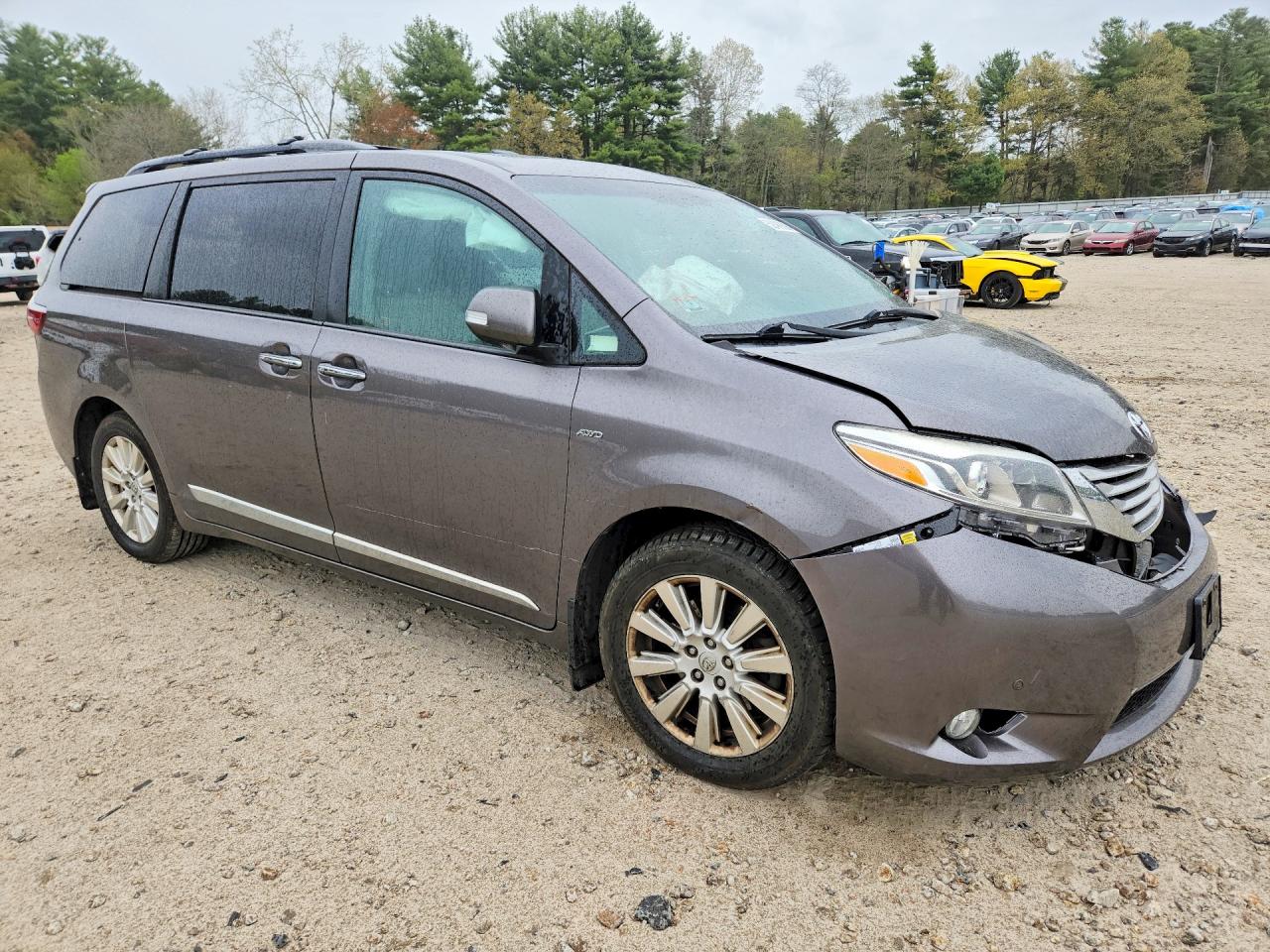 2017 Toyota Sienna Limited Premium 7-passenger Gray vin: 5TDDZ3DC9HS151621