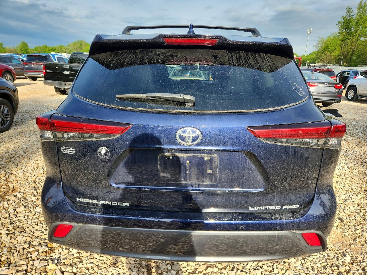 2021 Toyota Highlander Limited Синий vin: 5TDDZRBH1MS524064