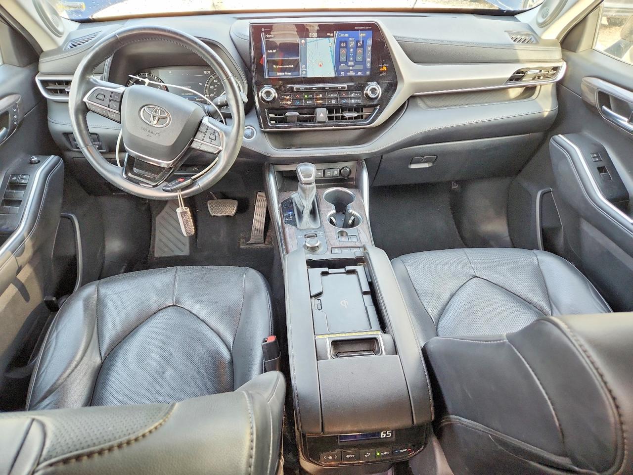 2021 Toyota Highlander Limited Синий vin: 5TDDZRBH1MS524064