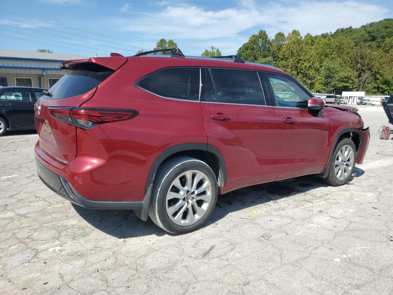 2021 Toyota Highlander Limited Бордовый vin: 5TDDZRBH1MS547098