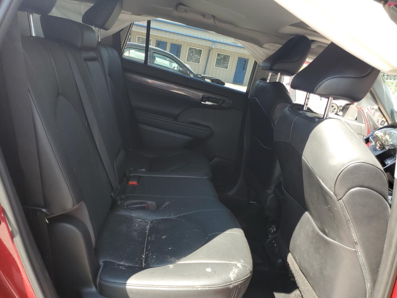 2021 Toyota Highlander Limited Бордовый vin: 5TDDZRBH1MS547098