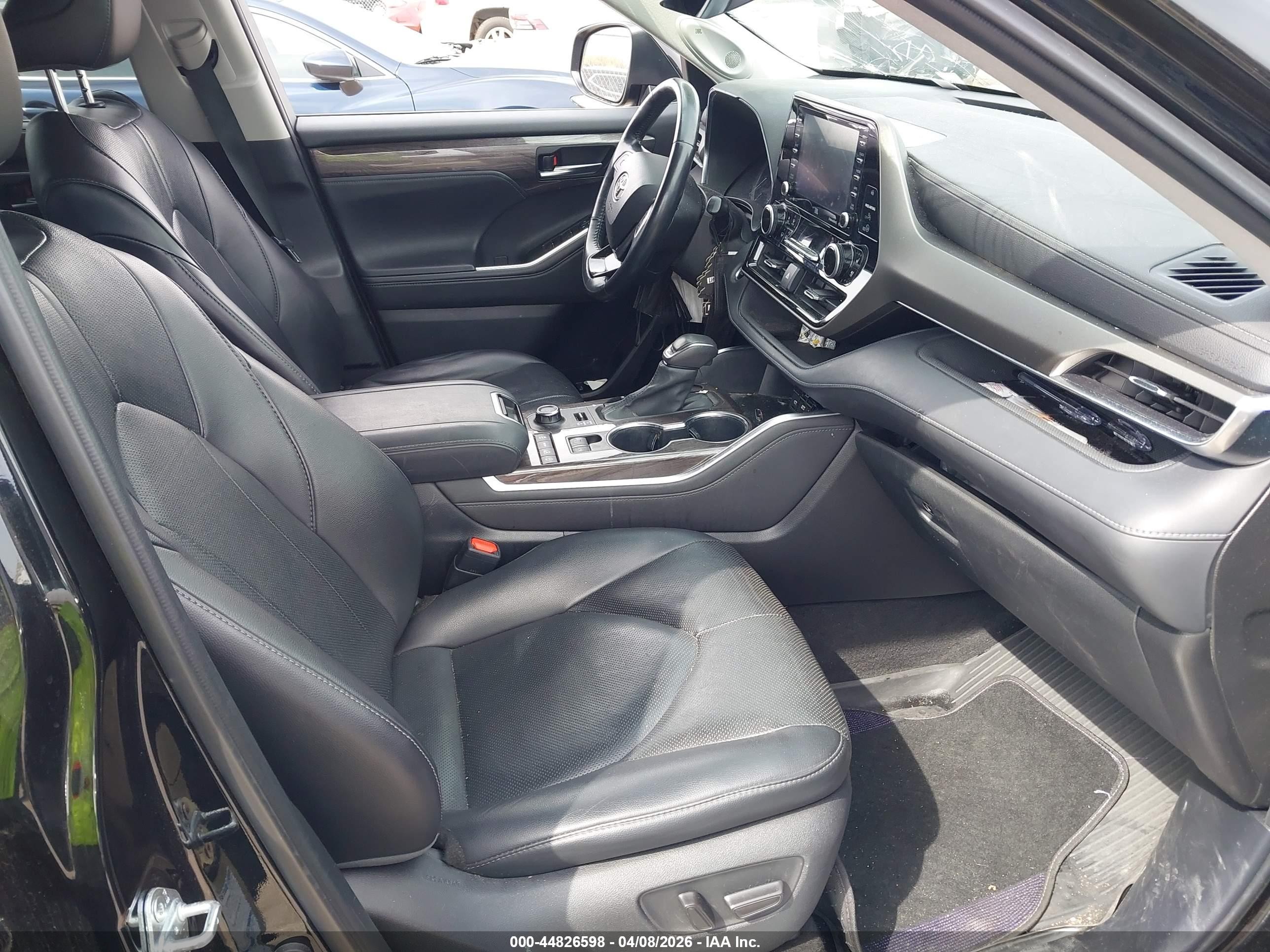 2021 Toyota Highlander Limited Черный vin: 5TDDZRBH7MS531505