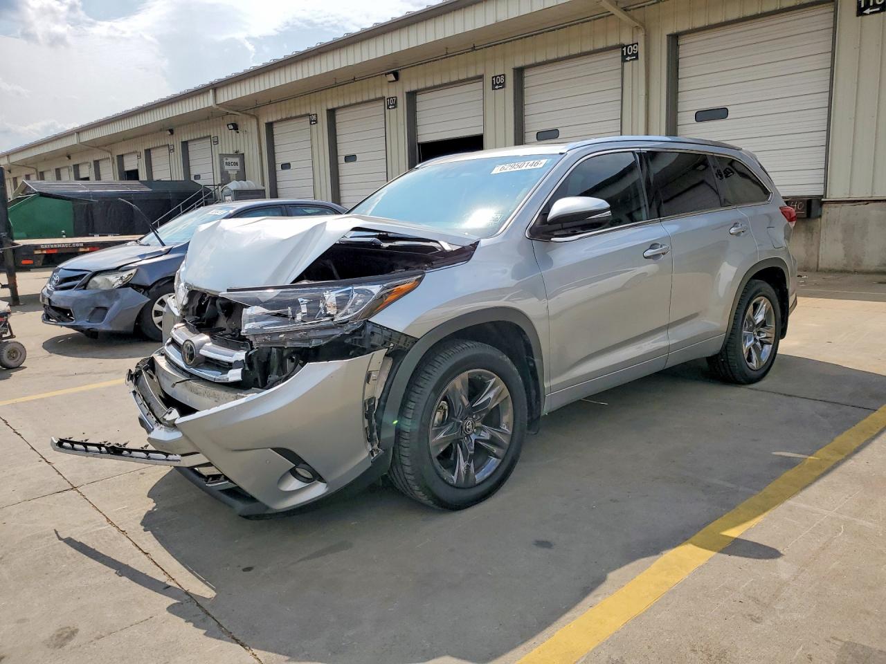 2018 Toyota Highlander Limited Platinum Серебряный vin: 5TDDZRFH1JS871609