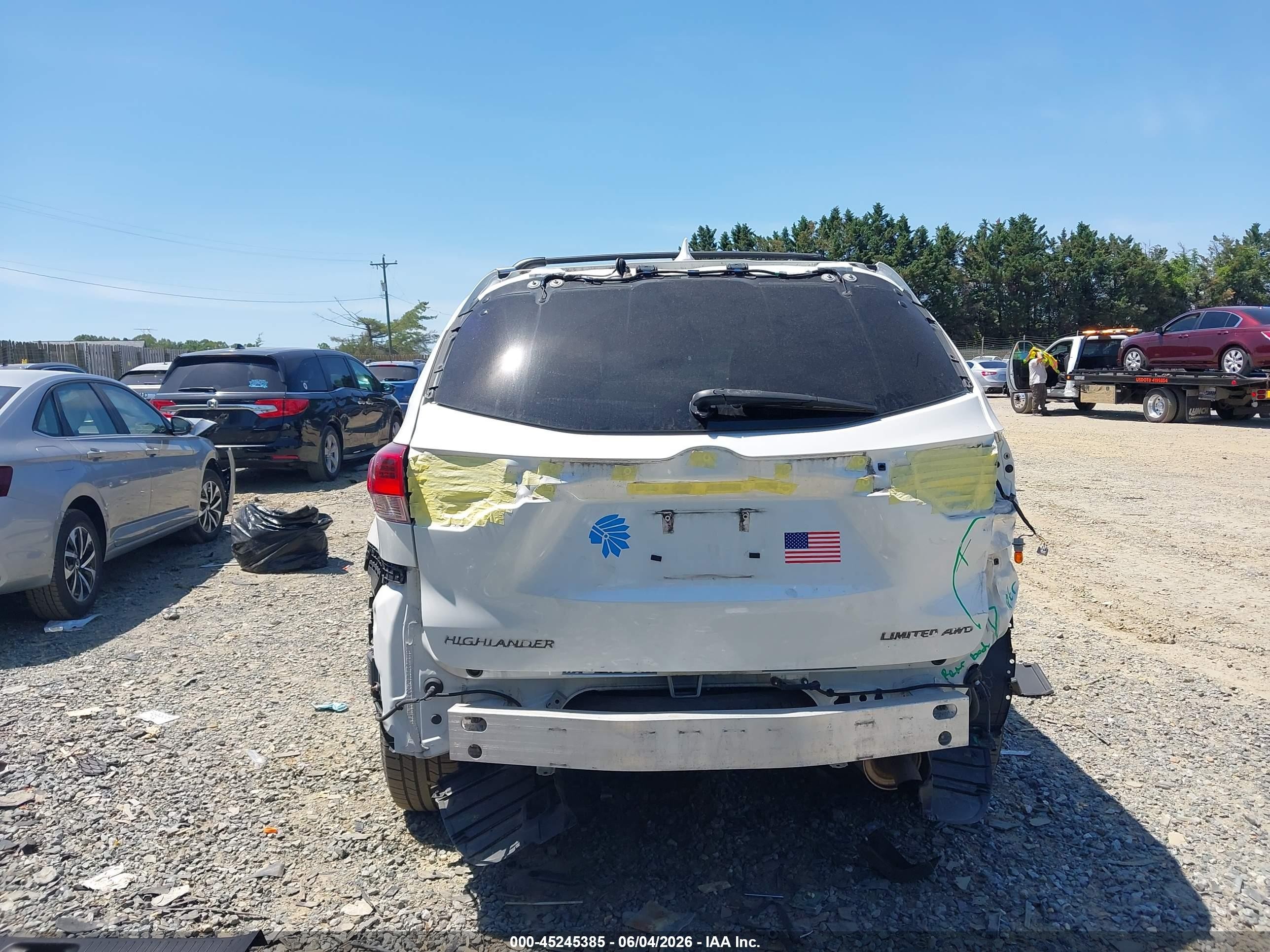 2019 Toyota Highlander Limited Platinum Белый vin: 5TDDZRFH1KS958816