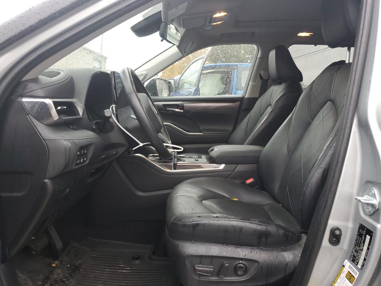 2021 Toyota Highlander Hybrid Platinum Серебряный vin: 5TDEBRCH8MS028654