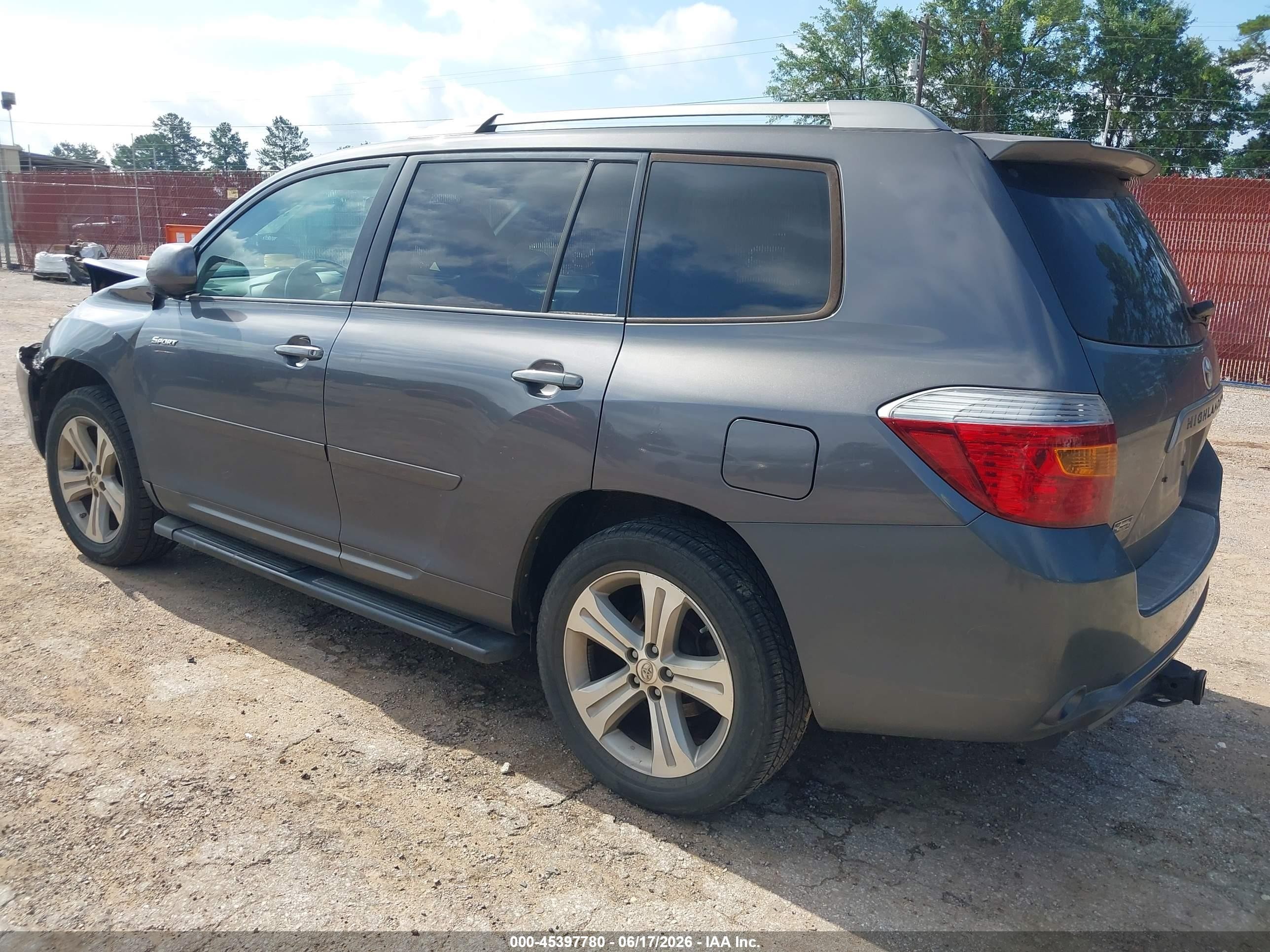 2010 Toyota Highlander Sport V6 Gray vin: 5TDEK3EH0AS001146
