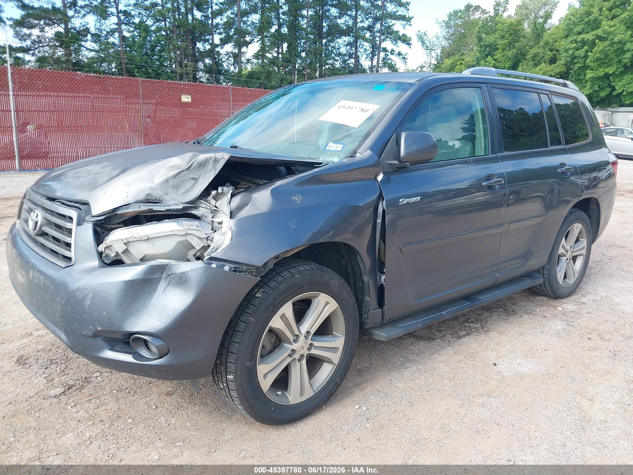 2010 Toyota Highlander Sport V6 Gray vin: 5TDEK3EH0AS001146