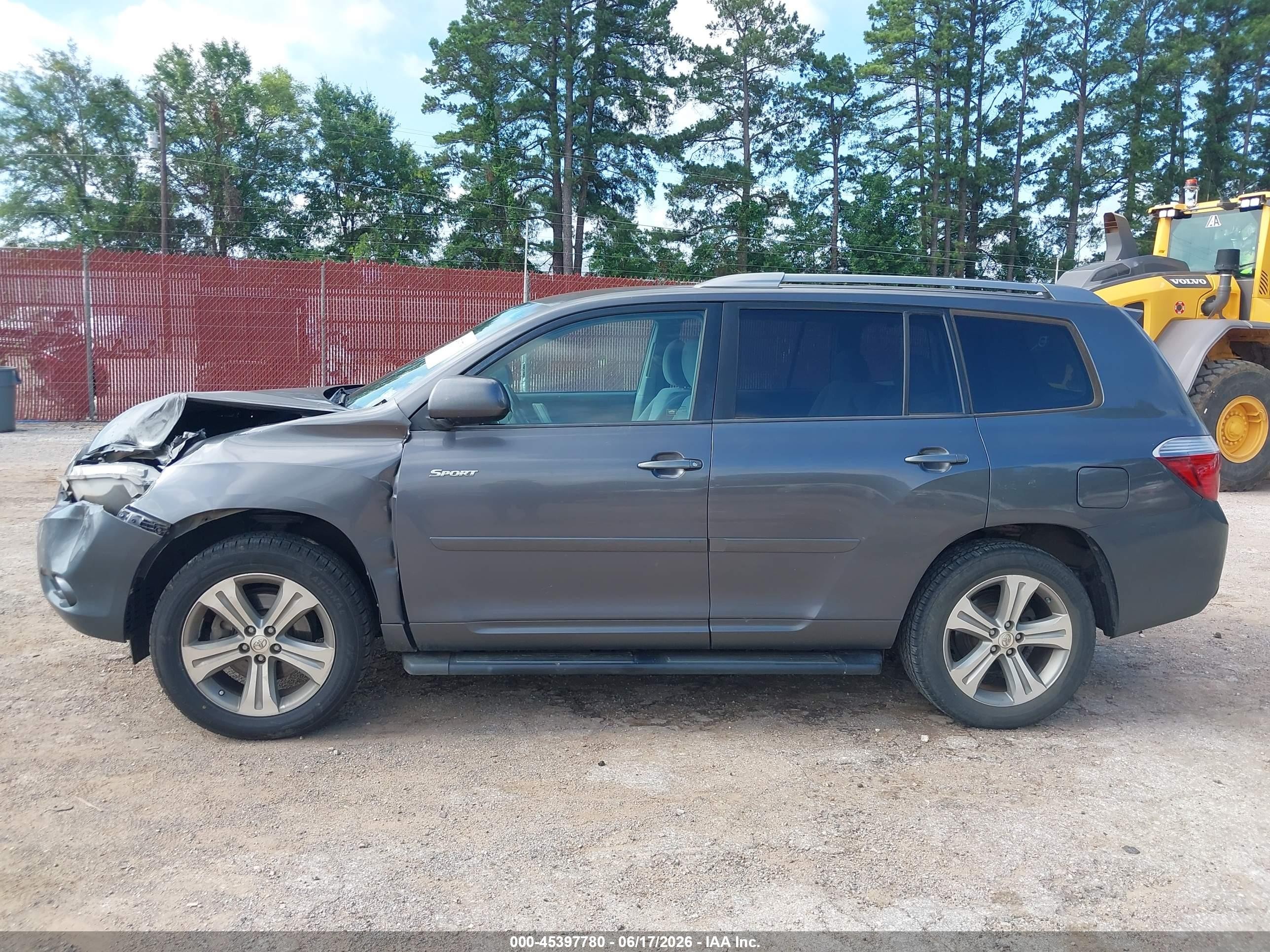 2010 Toyota Highlander Sport V6 Gray vin: 5TDEK3EH0AS001146