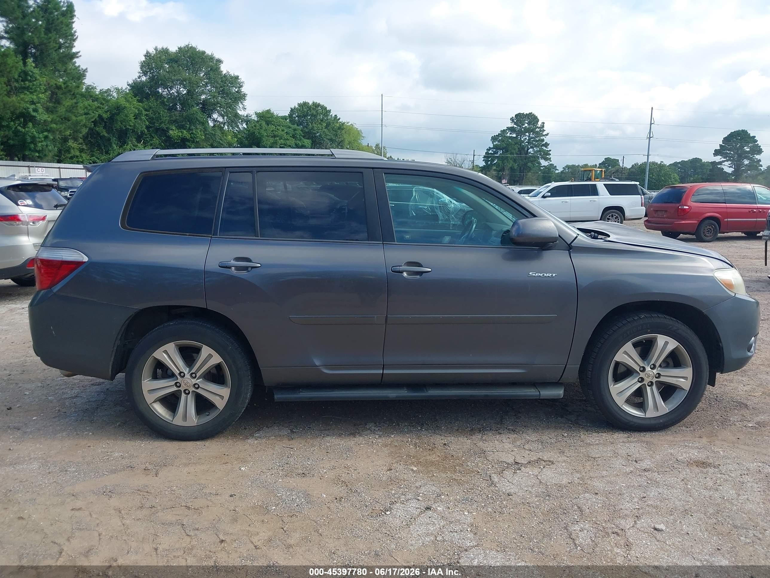 2010 Toyota Highlander Sport V6 Gray vin: 5TDEK3EH0AS001146