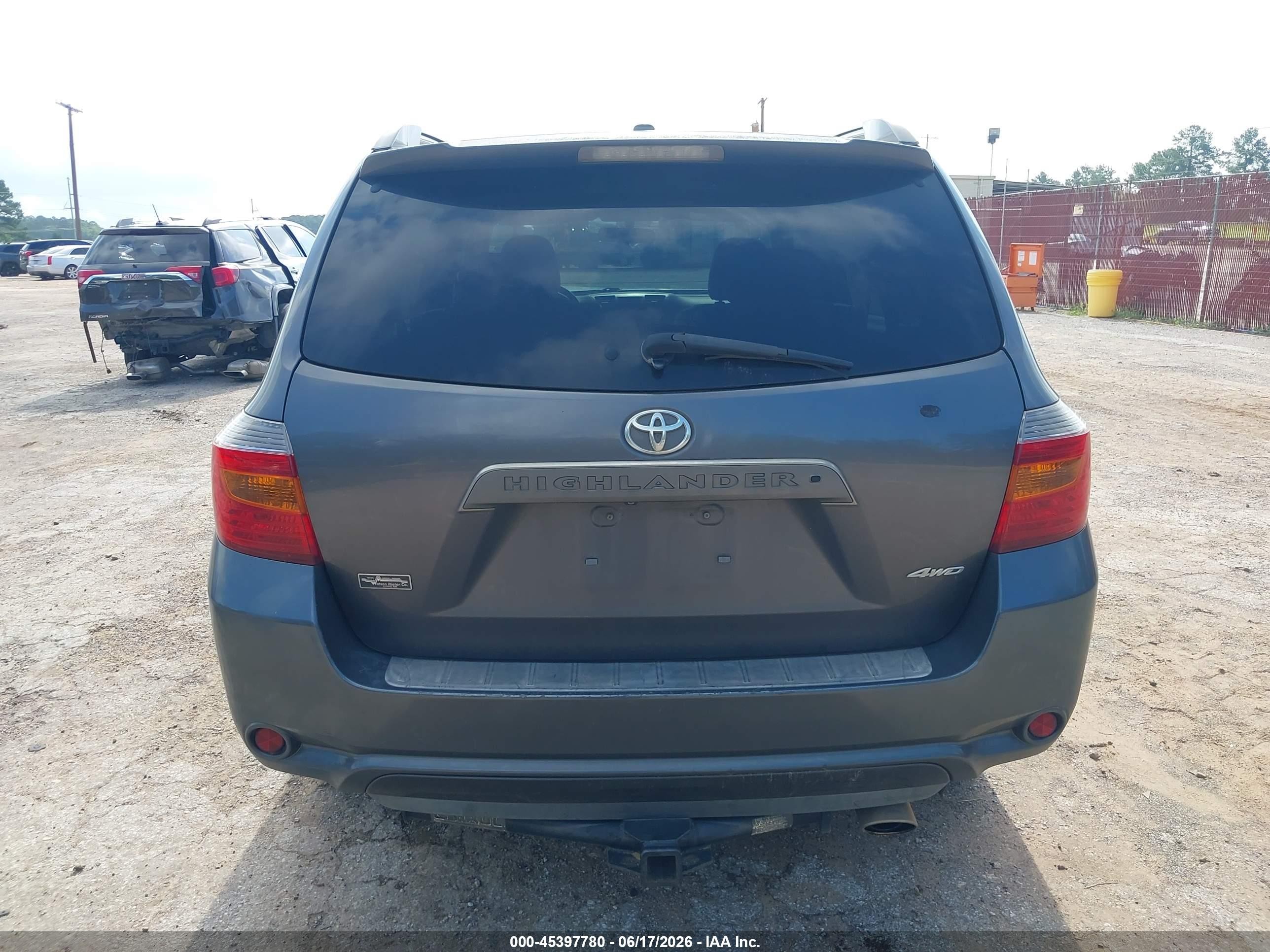 2010 Toyota Highlander Sport V6 Gray vin: 5TDEK3EH0AS001146