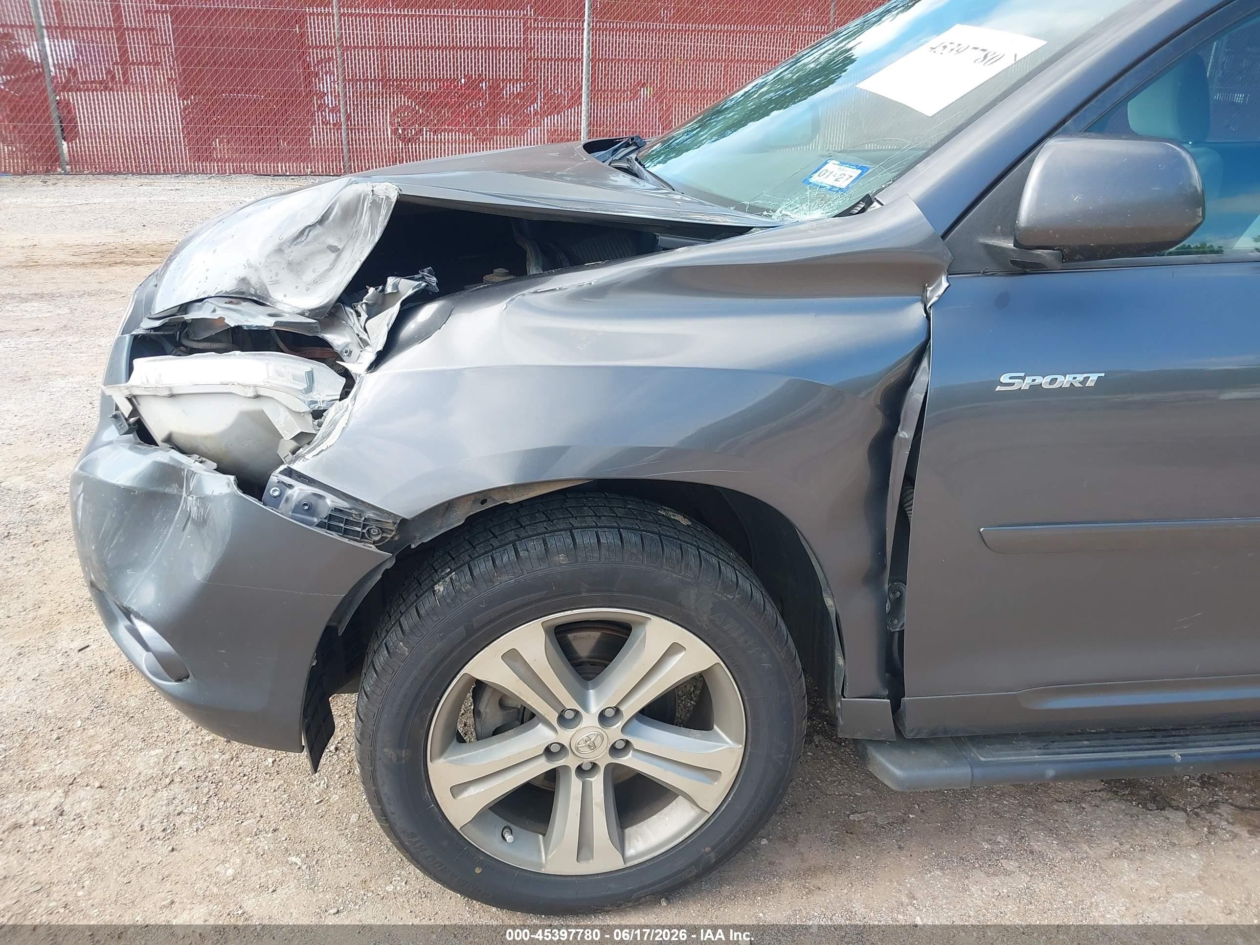 2010 Toyota Highlander Sport V6 Gray vin: 5TDEK3EH0AS001146