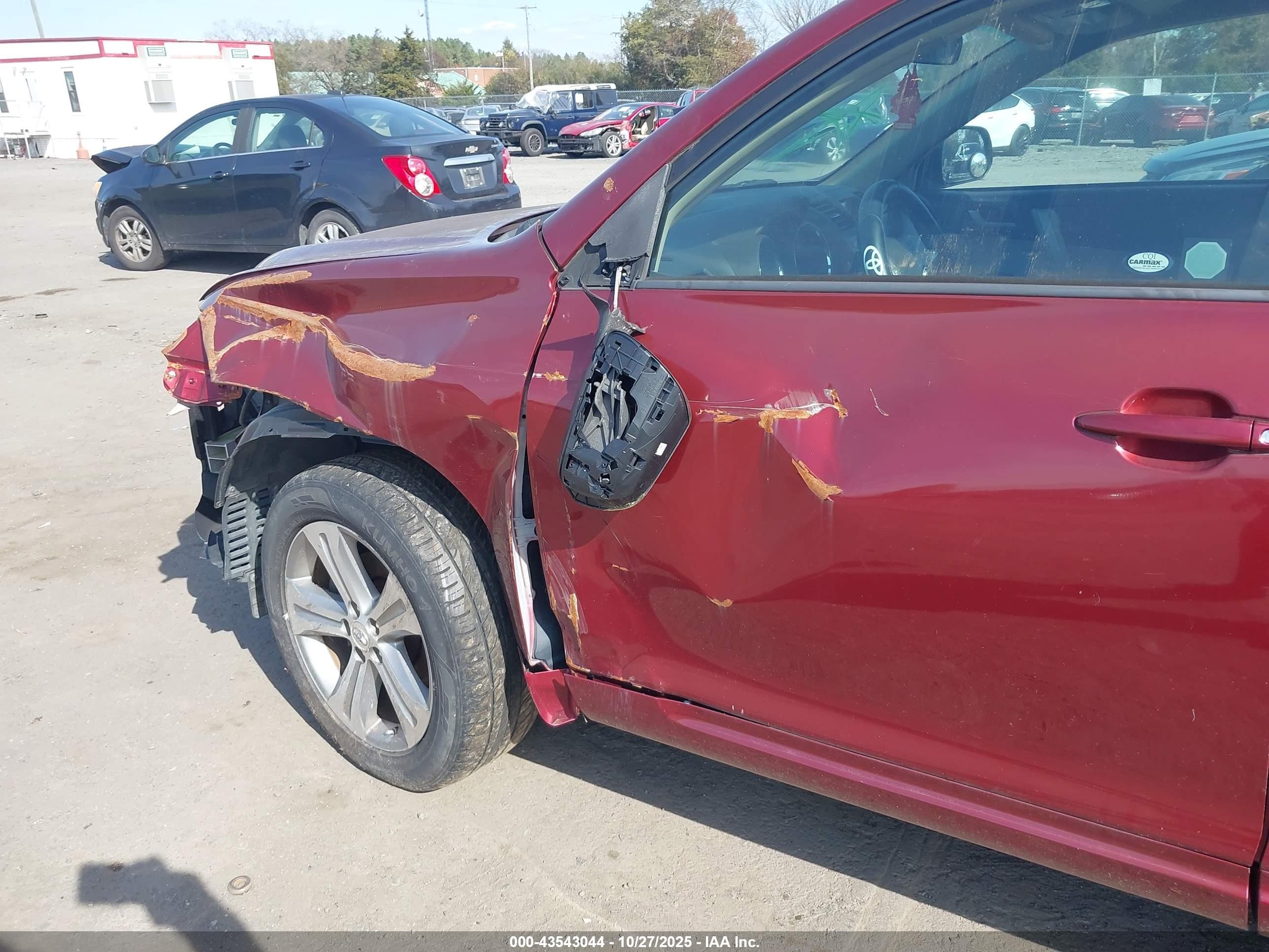 2010 Toyota Highlander Sport V6 Red vin: 5TDEK3EH3AS003294