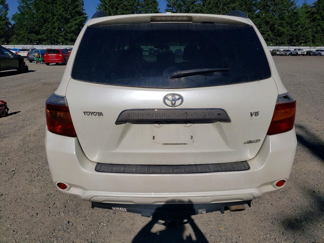 2010 Toyota Highlander Sport White vin: 5TDEK3EH5AS002485