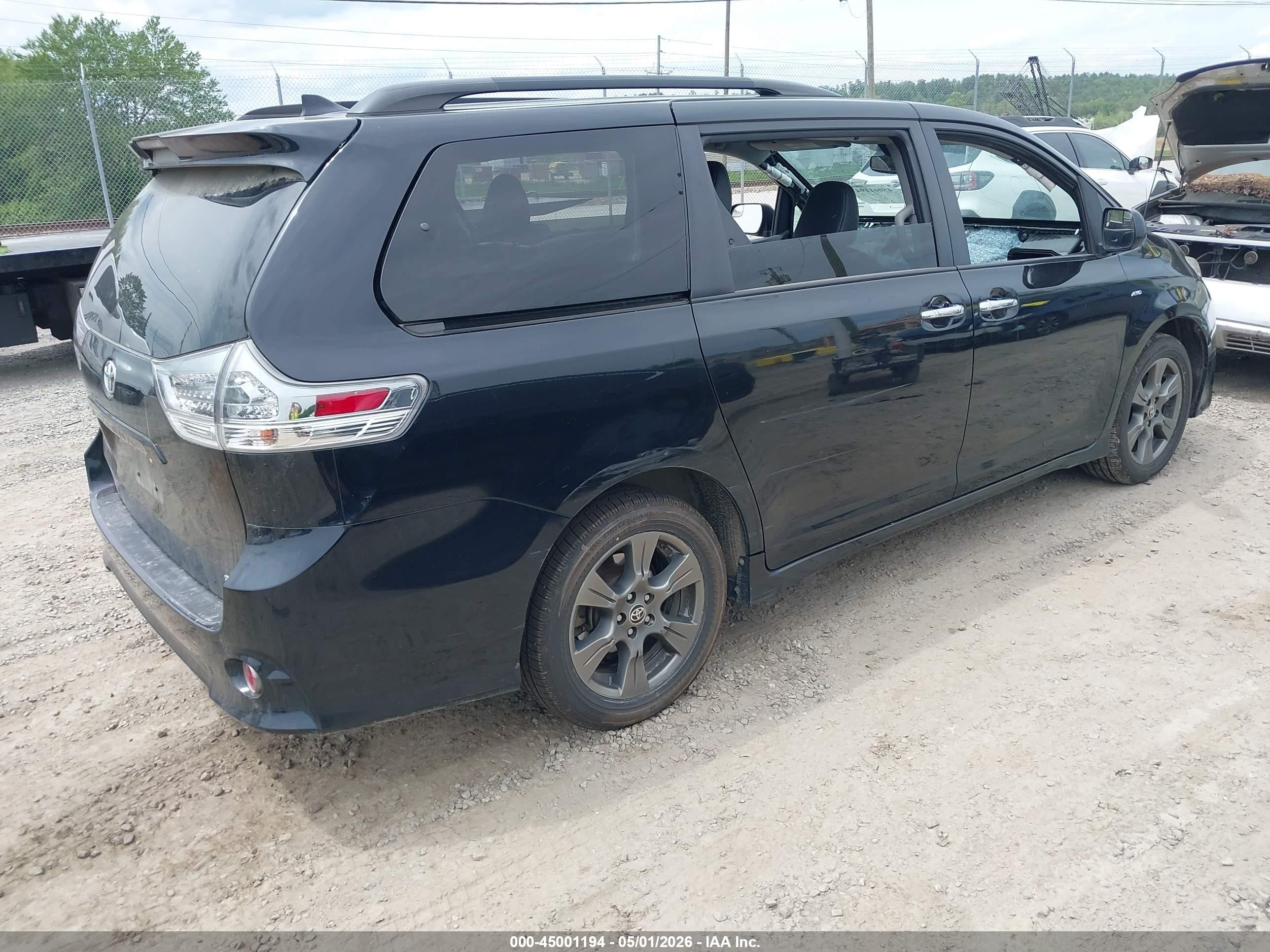2020 Toyota Sienna Se Black vin: 5TDEZ3DC8LS249679