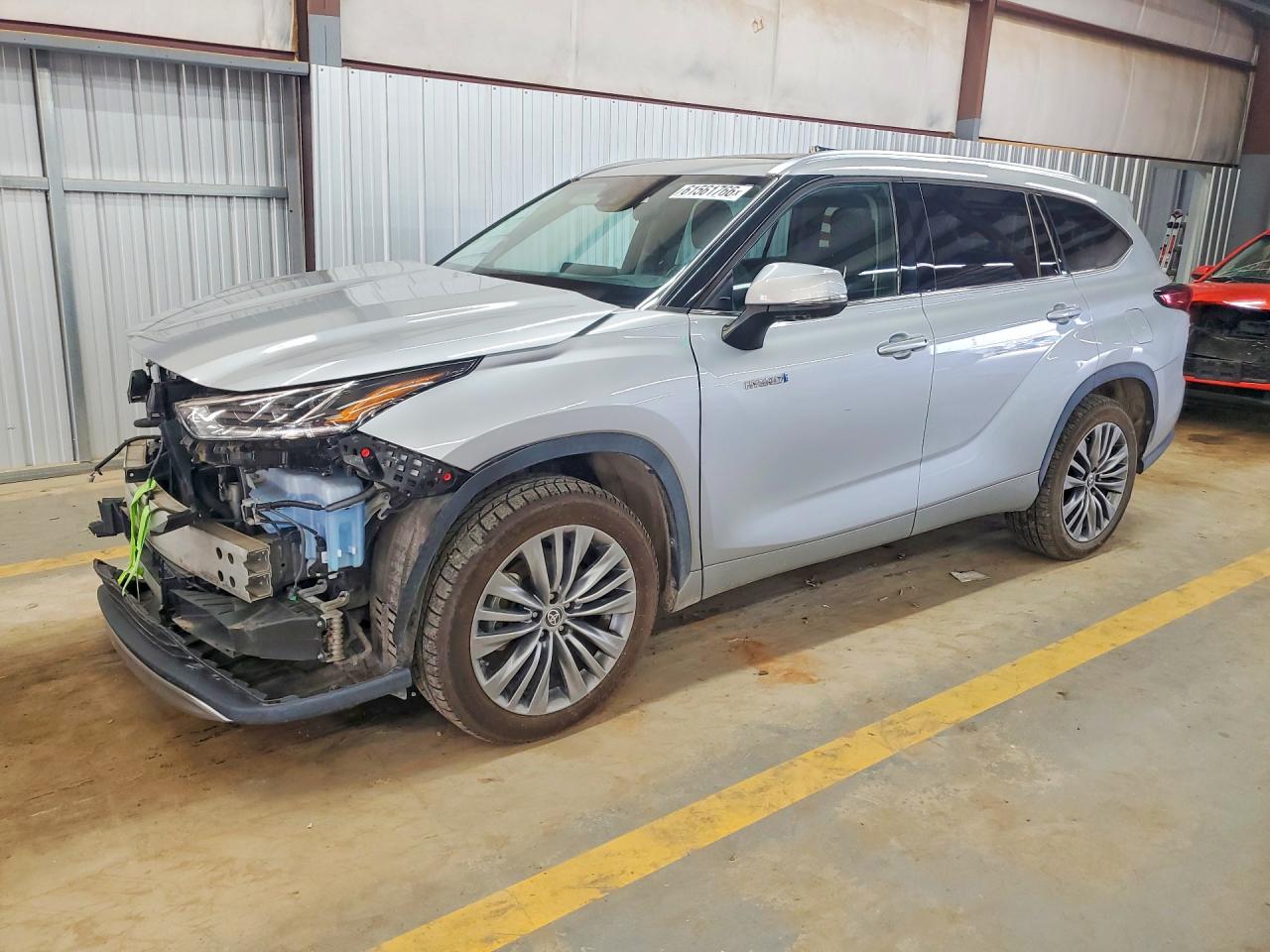2021 Toyota Highlander Hybrid Platinum Silver vin: 5TDFARAH1MS011592