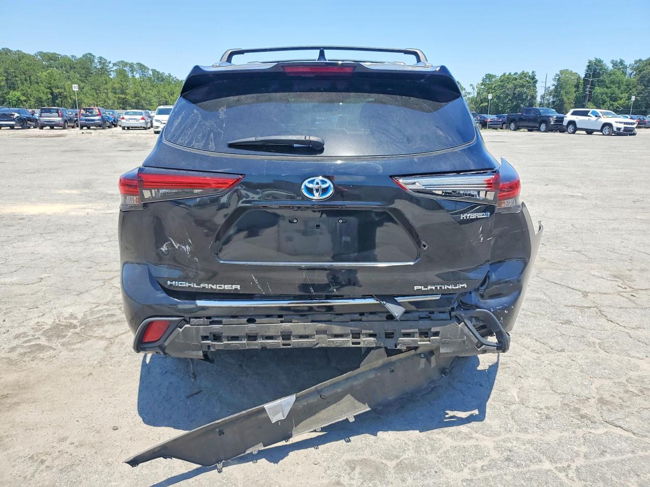 2022 Toyota Highlander Hybrid Platinum Черный vin: 5TDFARAH4NS014388