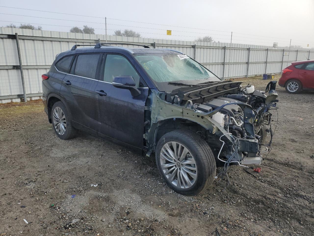 2022 Toyota Highlander Platinum Blue vin: 5TDFZRBH4NS220995