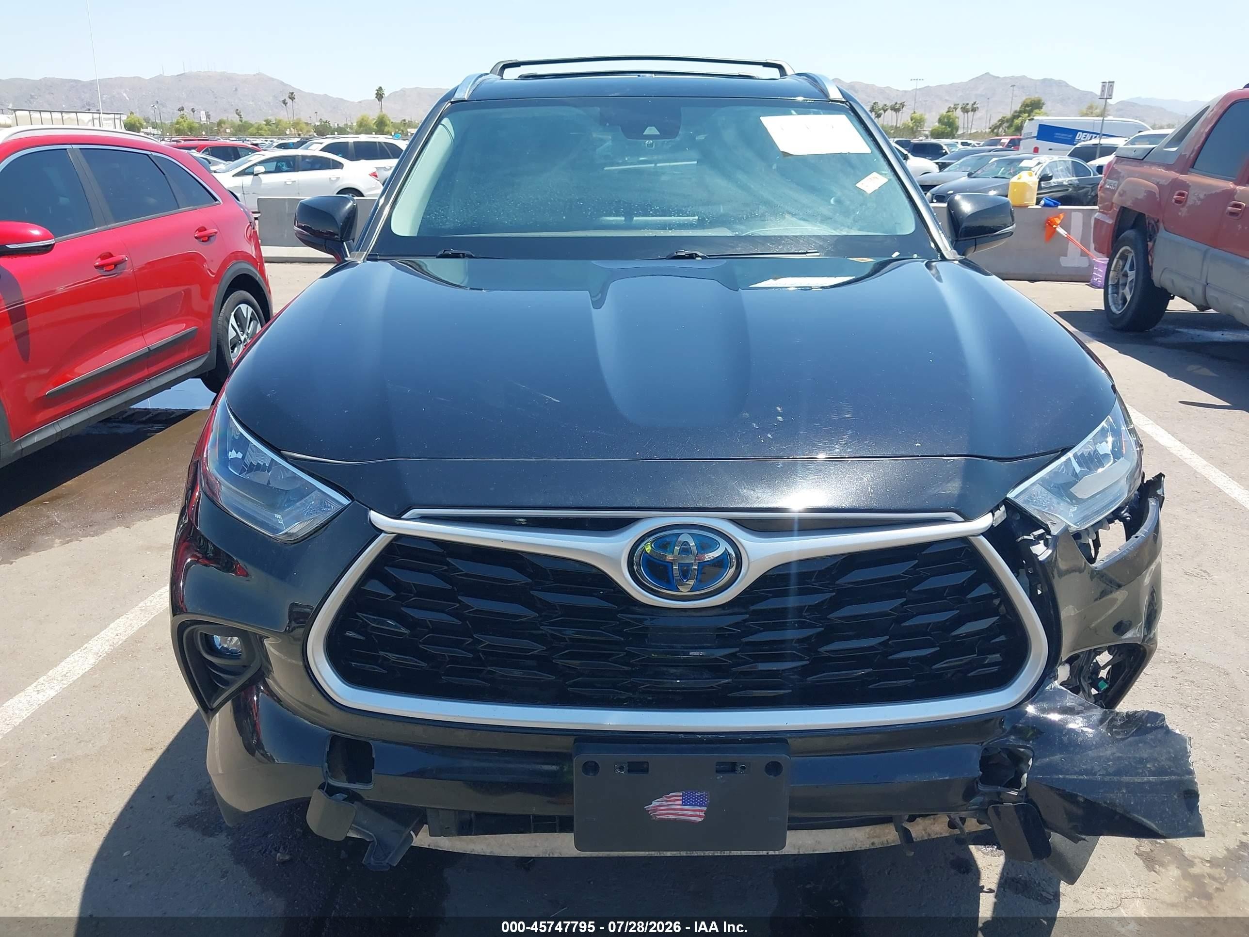 2020 Toyota Highlander Hybrid Xle Black vin: 5TDGBRCH3LS501898