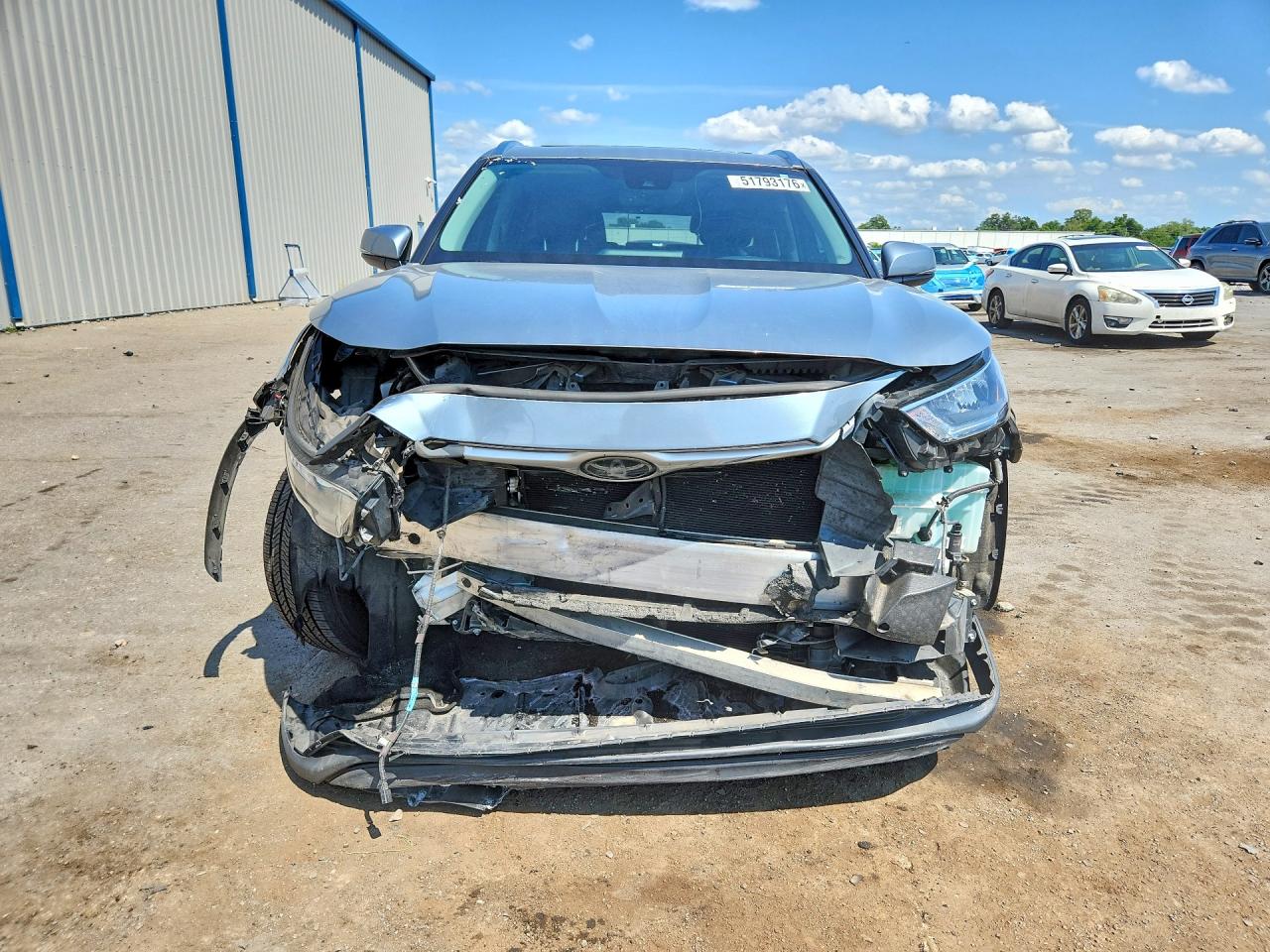 2020 Toyota Highlander Xle Blue vin: 5TDGZRAH2LS005764