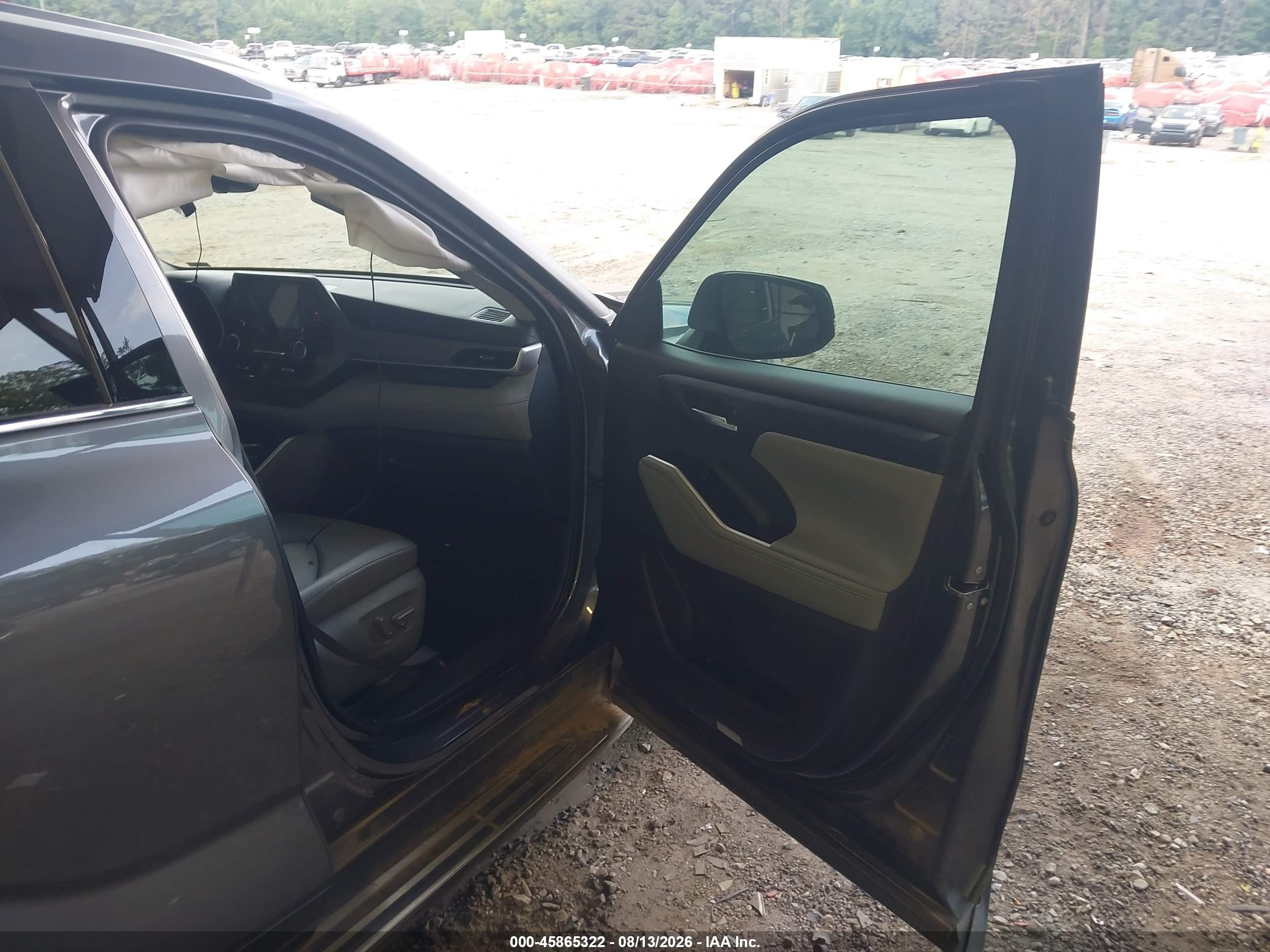 2021 Toyota Highlander Xle Gray vin: 5TDGZRAH2MS031640