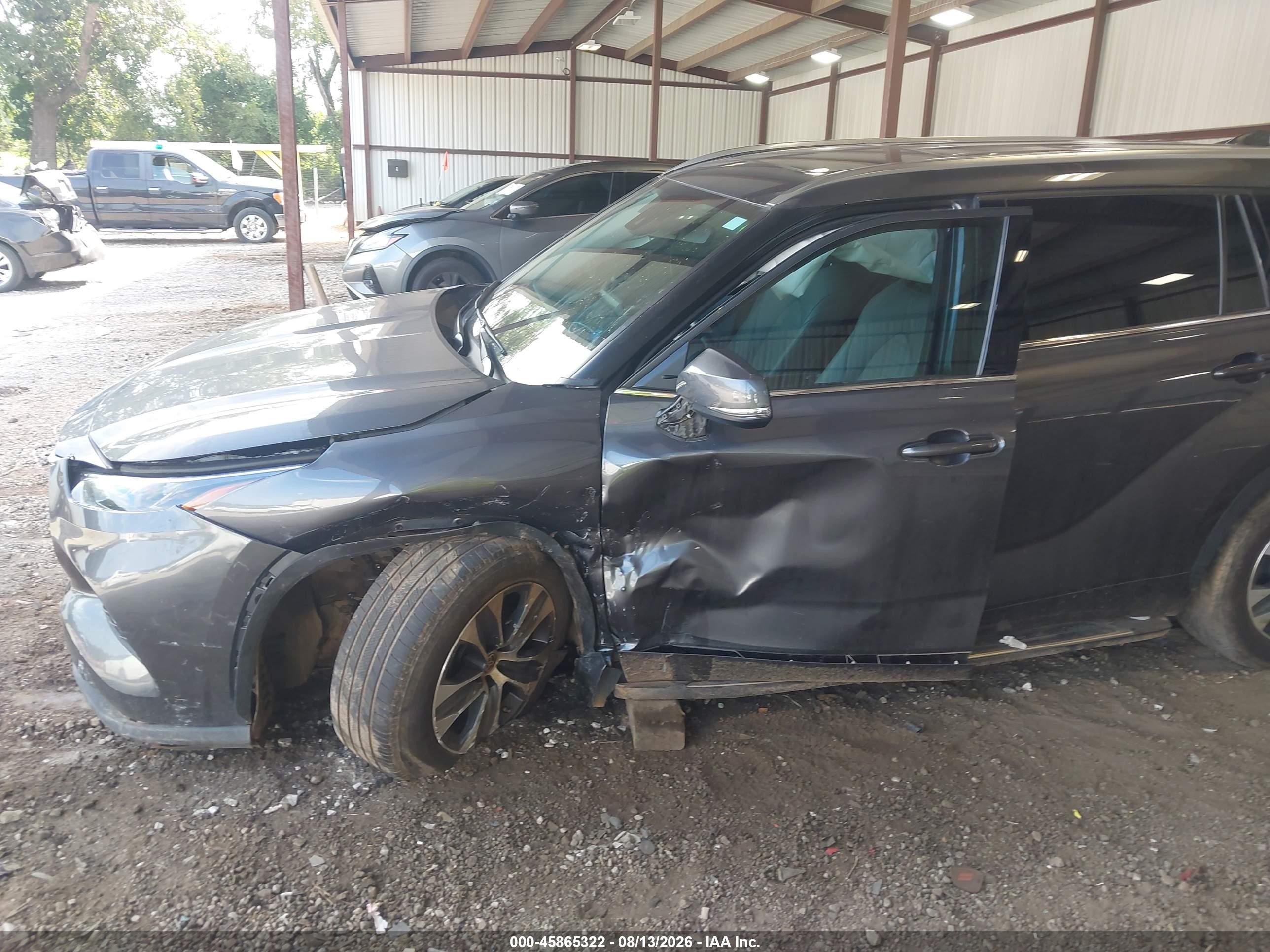 2021 Toyota Highlander Xle Gray vin: 5TDGZRAH2MS031640